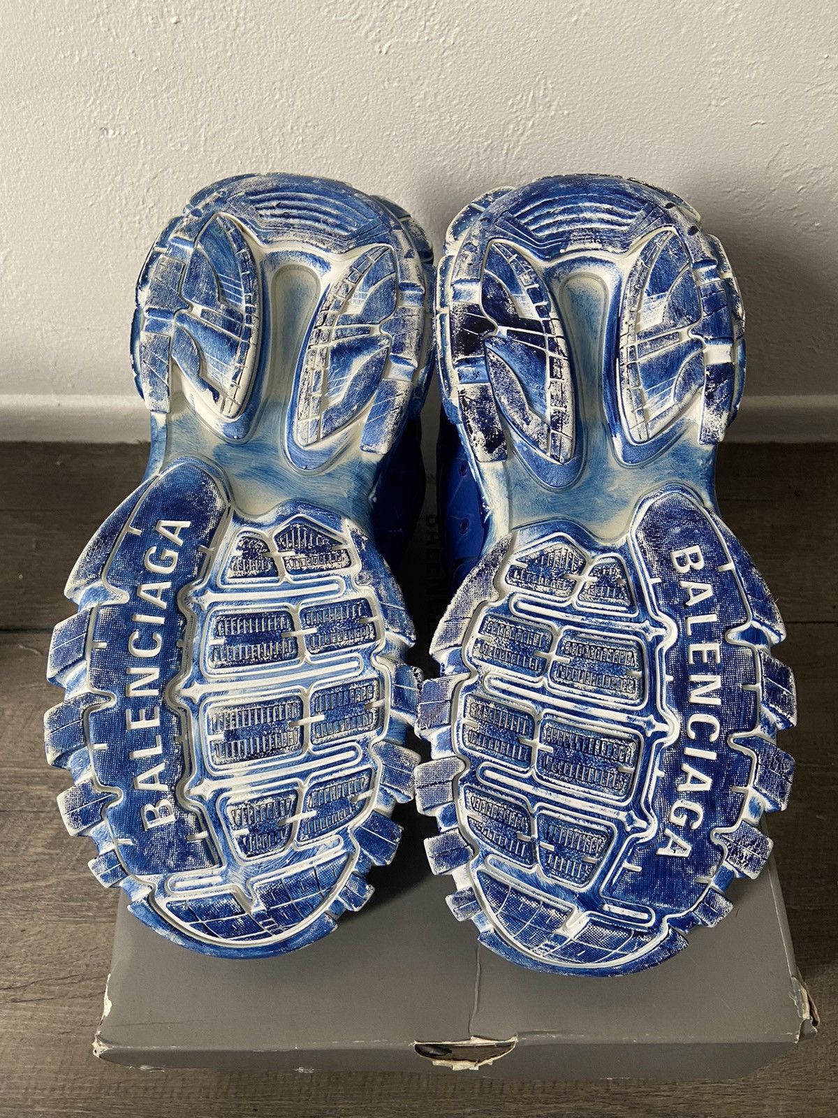 Balenciaga Balenciaga track runner “faded blue” Size US 12 / EU 45 - 5 Thumbnail
