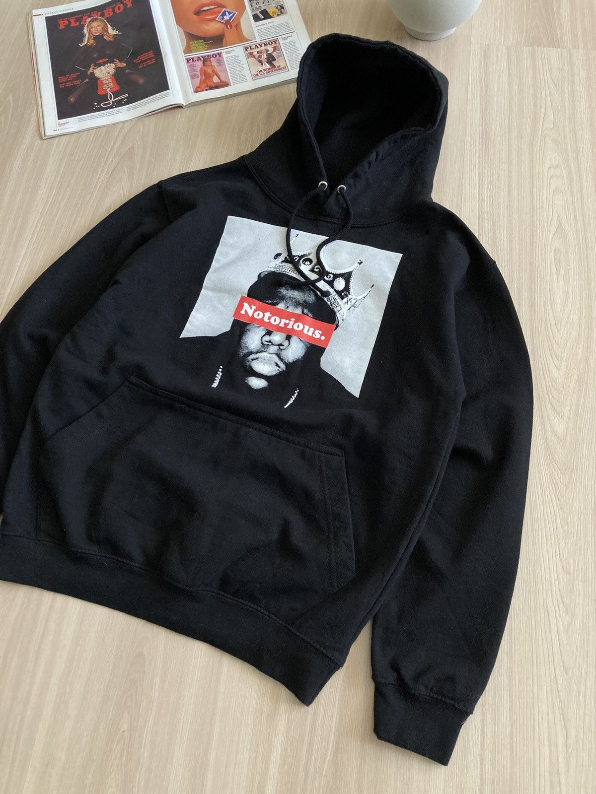 Rap Tees Vintage The Notorious Big Hoodie Boxy Fit 00s Size US S / EU 44-46 / 1 - 3 Thumbnail