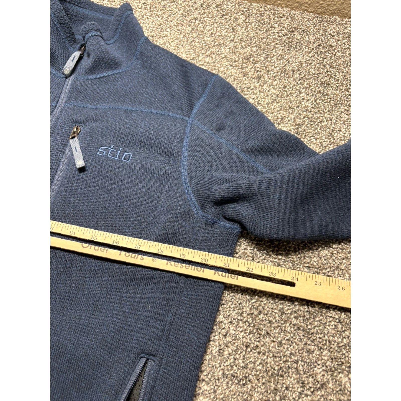 Vintage Stio Fleece Jacket Mens Medium Full Zip Outdoor Navy Blue Size US M / EU 48-50 / 2 - 7 Thumbnail