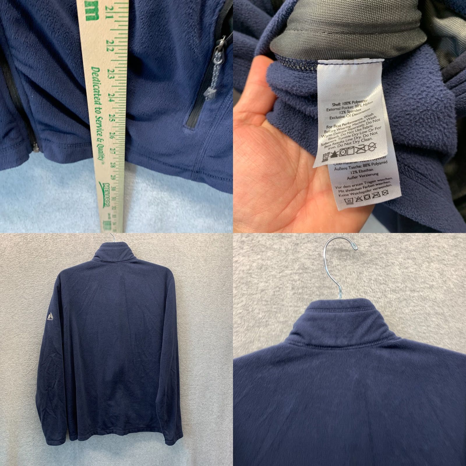 Eddie Bauer Eddie Bauer Sweater Mens Large Blue Fleece 1/4 Zip Polyester Crew Neck Pullover 90s Size US L / EU 52-54 / 3 - 9 Thumbnail