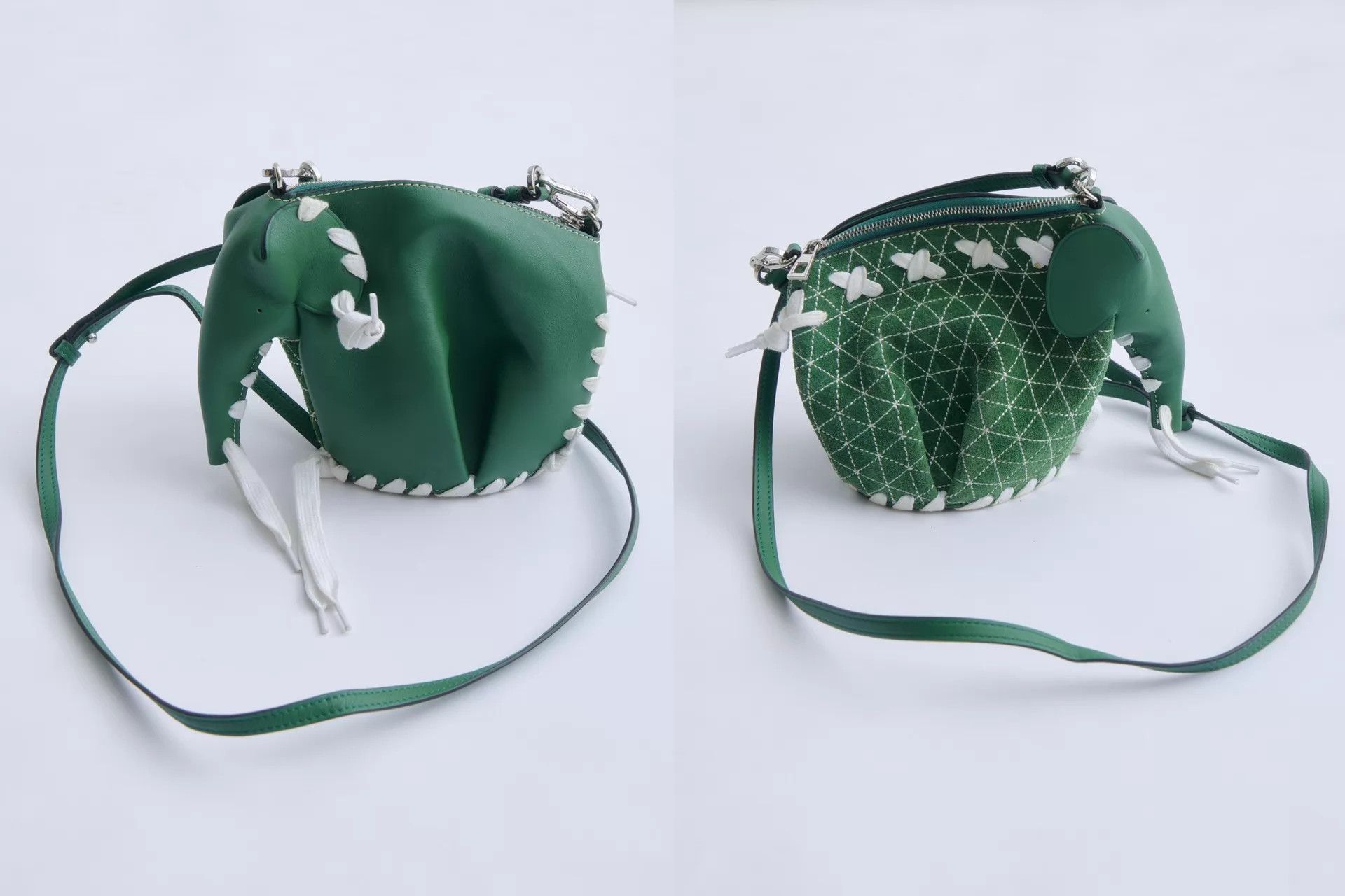 Loewe LOEWE Elephant Green Hand-stitched Cord Limited Bag Size ONE SIZE - 7 Thumbnail