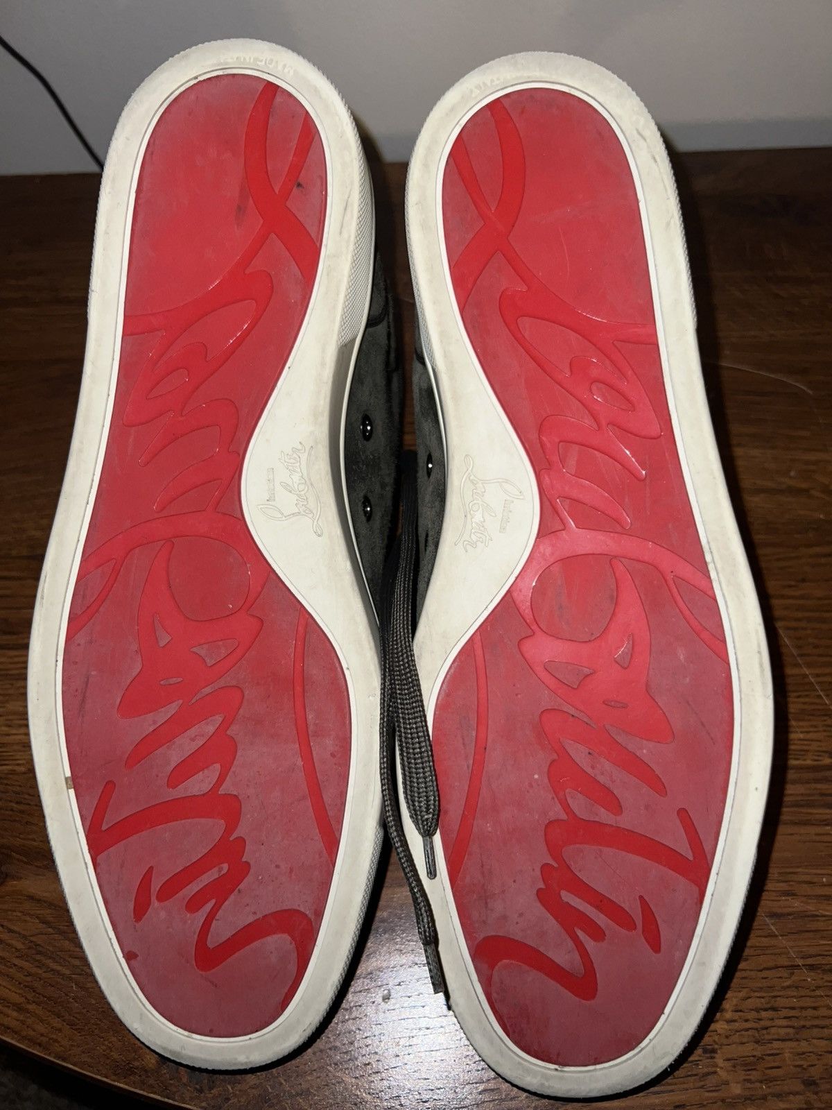 Christian Louboutin RED BOTTOMS FRONT SPIKES BARELY USED SIZE 44.5 / 11 Size US 11 / EU 44 - 6 Thumbnail