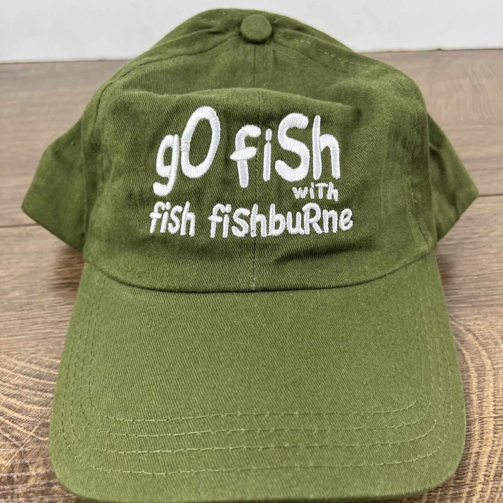 Other Fishburne Hat Go Fish Hat Green Cap Hat Adjustable Hat Green Size ONE SIZE - 5 Thumbnail