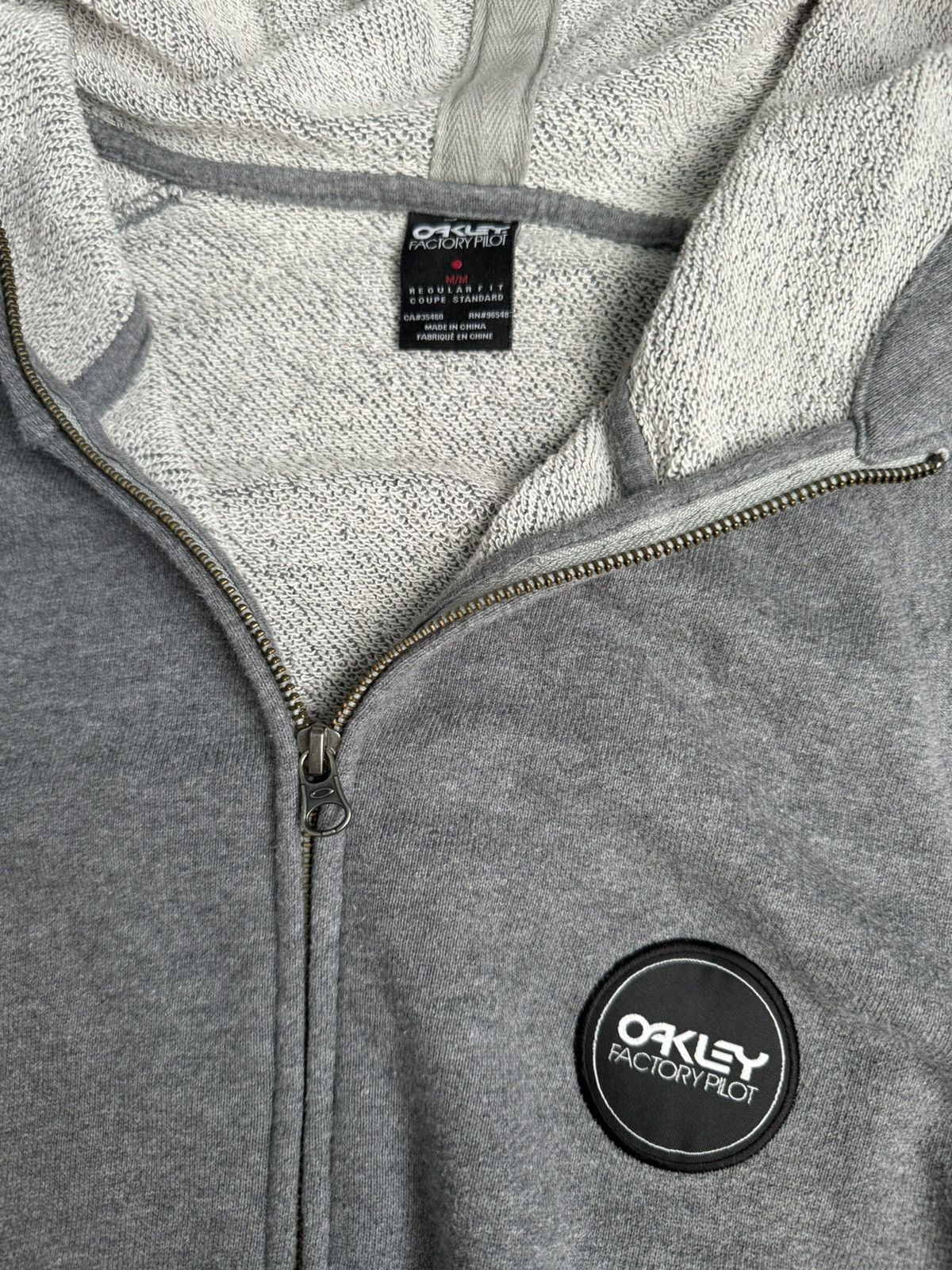 Oakley Vintage Oakley Zip Up Hoodie Factory Pilot Size US M / EU 48-50 / 2 - 3 Thumbnail