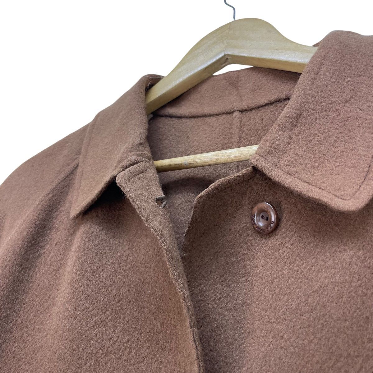 Autumn Cashmere × Burberry 💥Vintage 90s Burberrys Pure Cashmere Long Coat Jacket Size S / US 4 / IT 40 - 4 Thumbnail