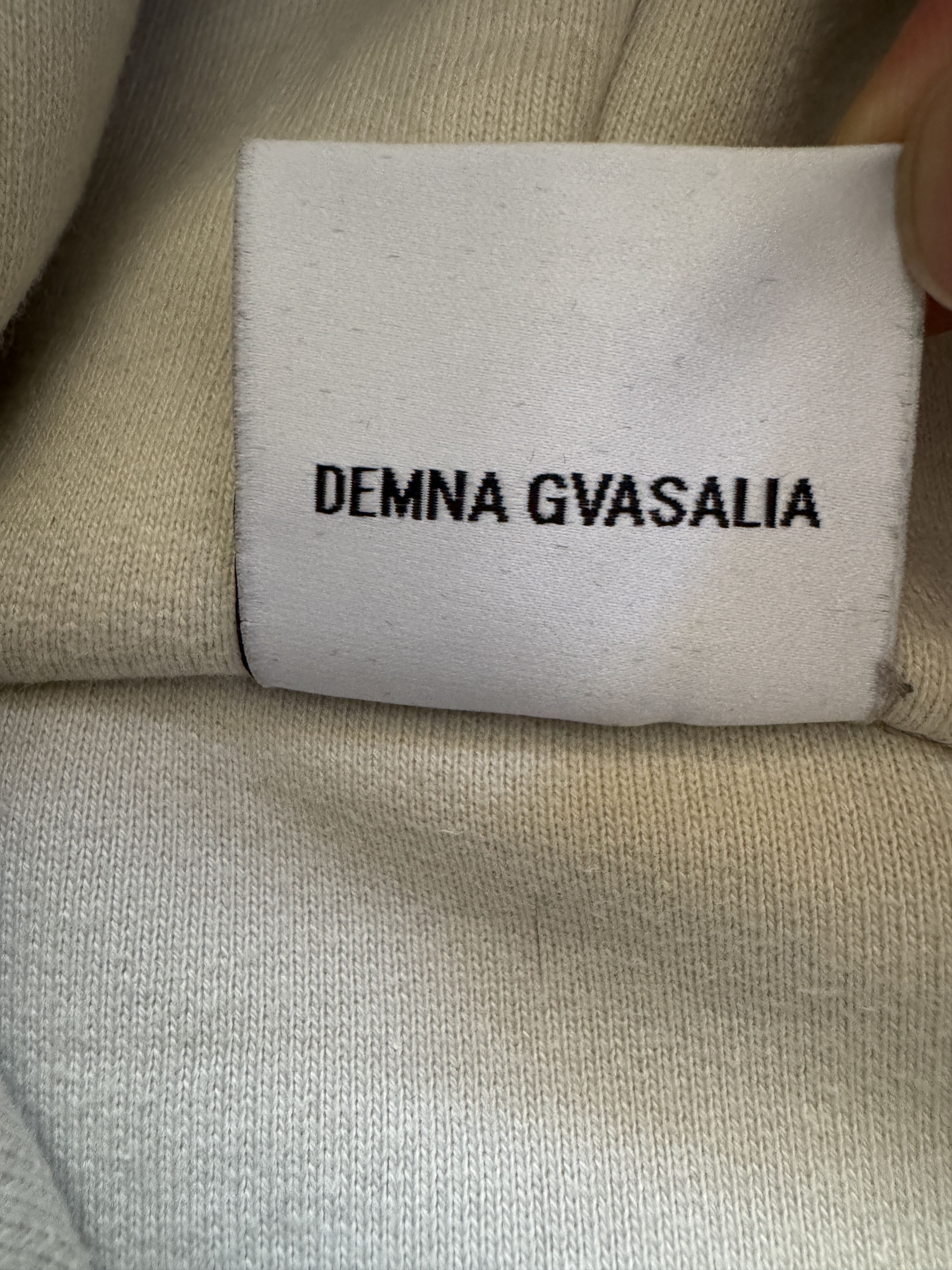 Vetements Vetements Inside Out Hoodie Cream White Size US M / EU 48-50 / 2 - 9 Thumbnail