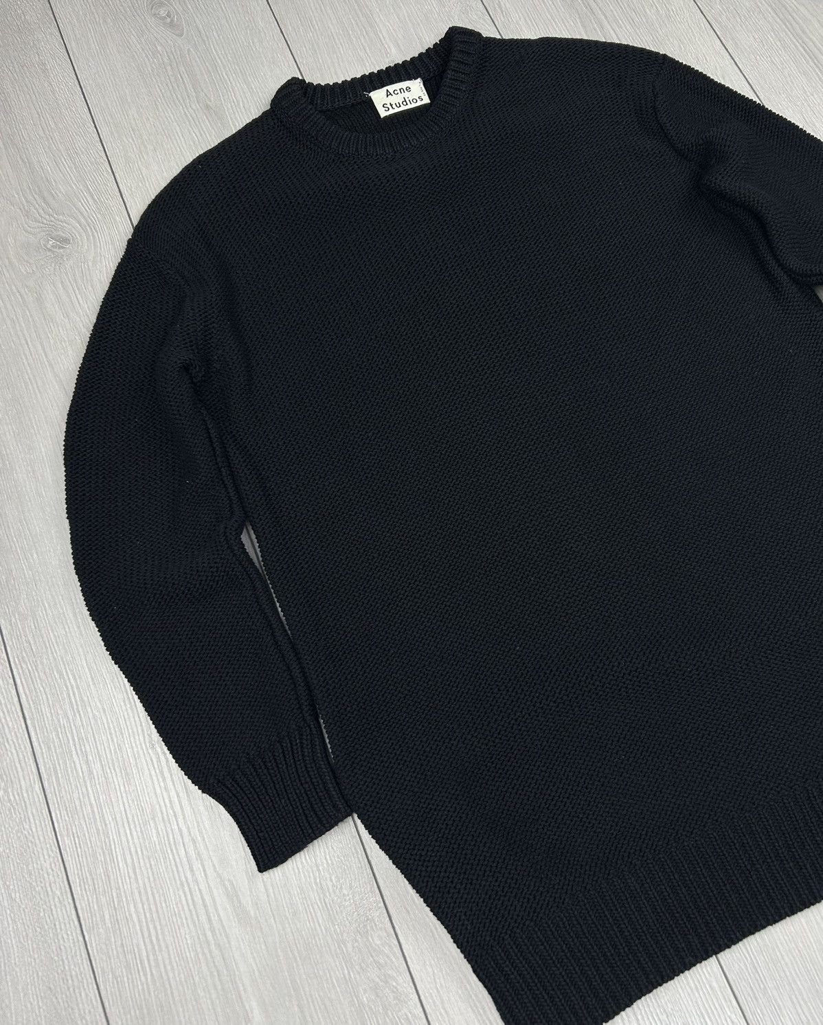 Acne Studios Acne Studios Sade PSS14 Oversize Side Zippers Knit Black XS Size XS / US 0-2 / IT 36-38 - 3 Thumbnail