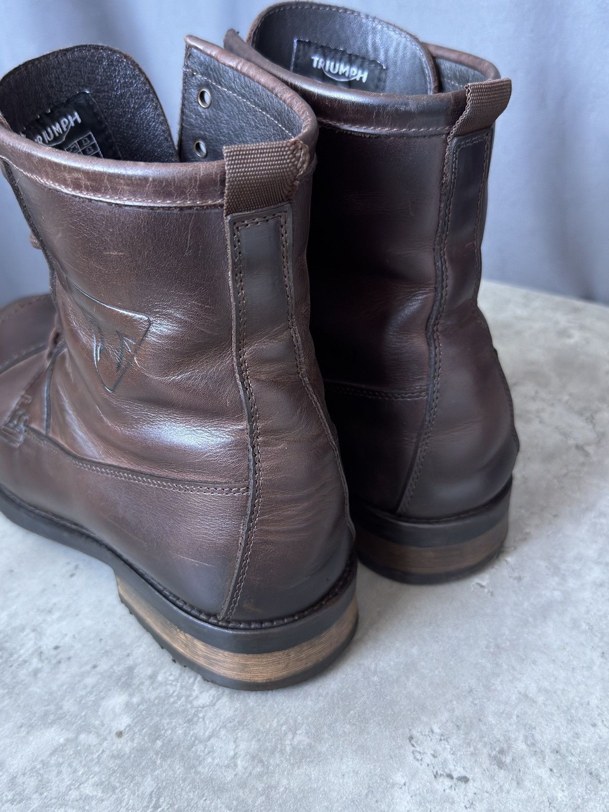 If Six Was Nine AS 98 Vibe Artisan Brown Ankle Leather Boots Biker Moto Shoe Size US 10.5 / EU 43-44 - 4 Thumbnail