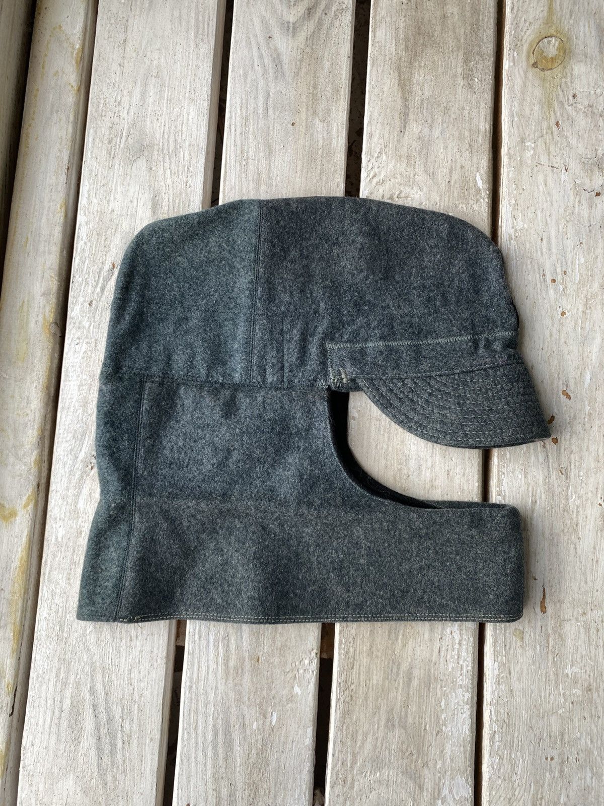 Vintage Germany 🇩🇪 /🇨🇭military World War balaclava helmet hat Size ONE SIZE - 2 Thumbnail