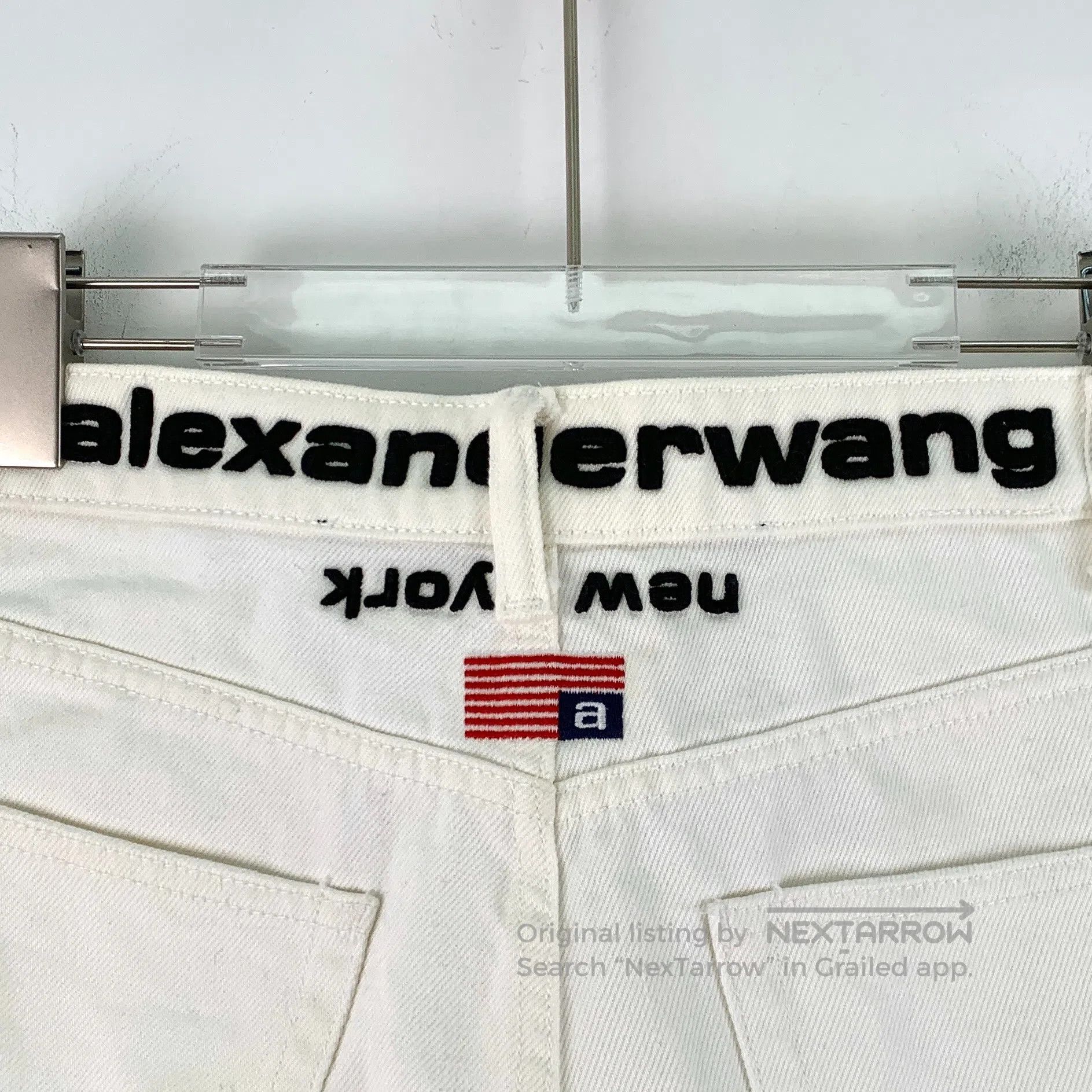 Alexander Wang Alexander Wang White Destroyed Fringe Design Cotton Casual Size 28" / US 6 / IT 42 - 5 Thumbnail