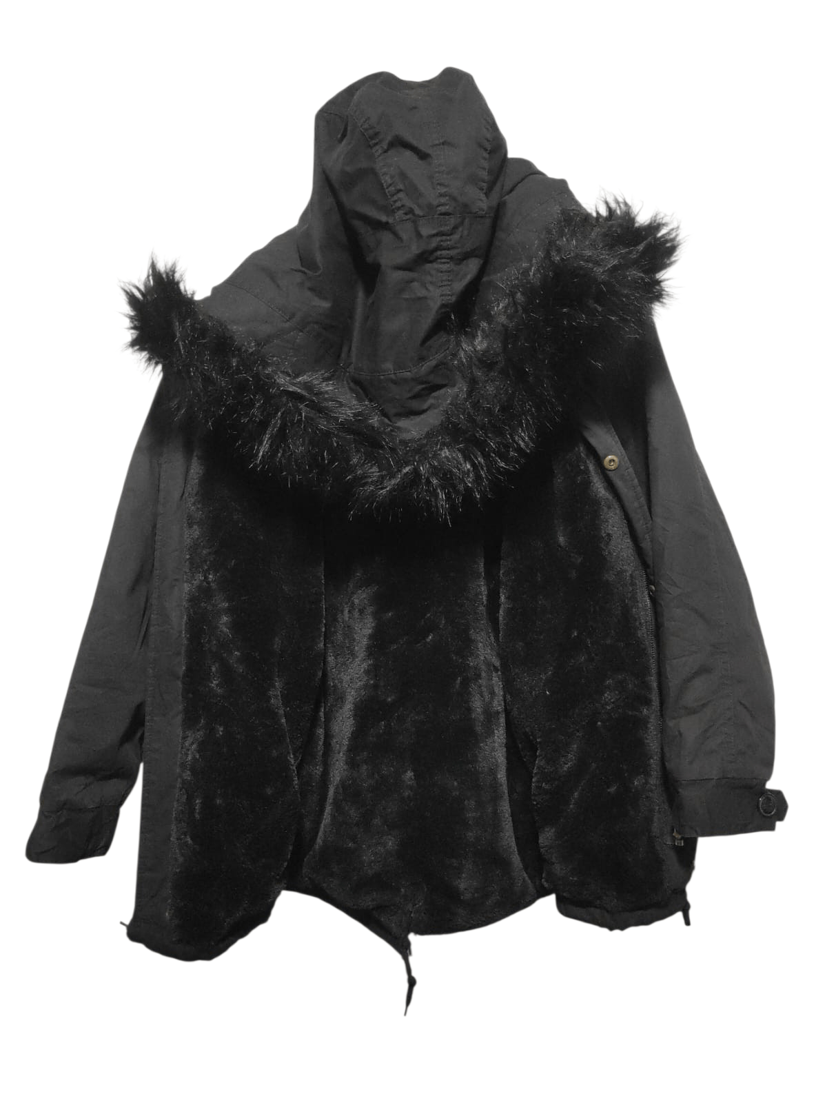 Japanese Brand Top Queen Sherpa zip fur hoodie parka jacket LGB style Size US M / EU 48-50 / 2 - 2 Thumbnail