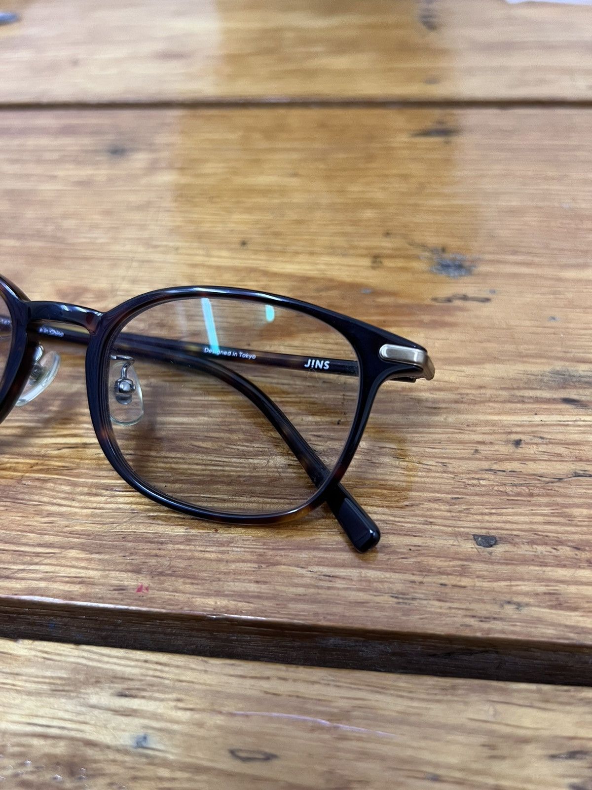 Japanese Brand Japanese JINS Light Black Lens Round Sunglasses Tortoise Size ONE SIZE - 4 Thumbnail