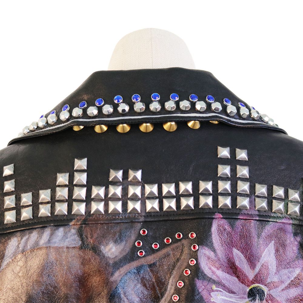 Gucci Gucci Studded Floral Lea Size US M / EU 48-50 / 2 - 3 Thumbnail