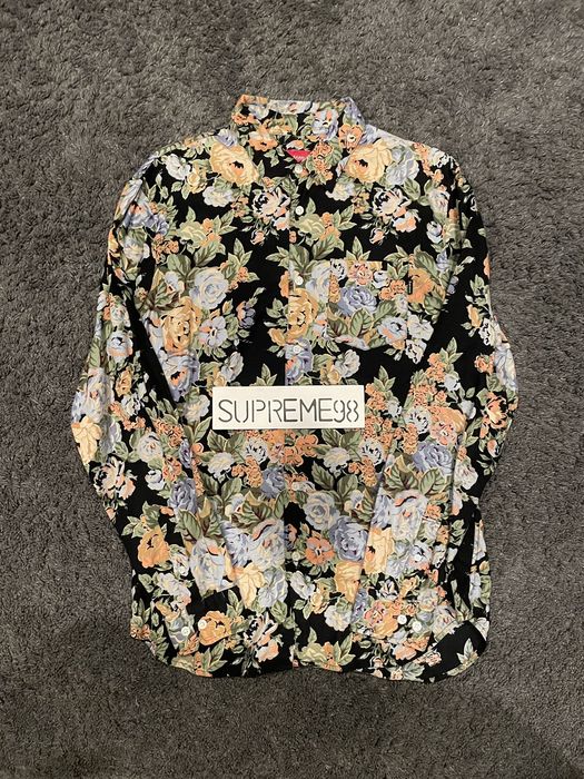 Supreme fw14 shop flower shirt