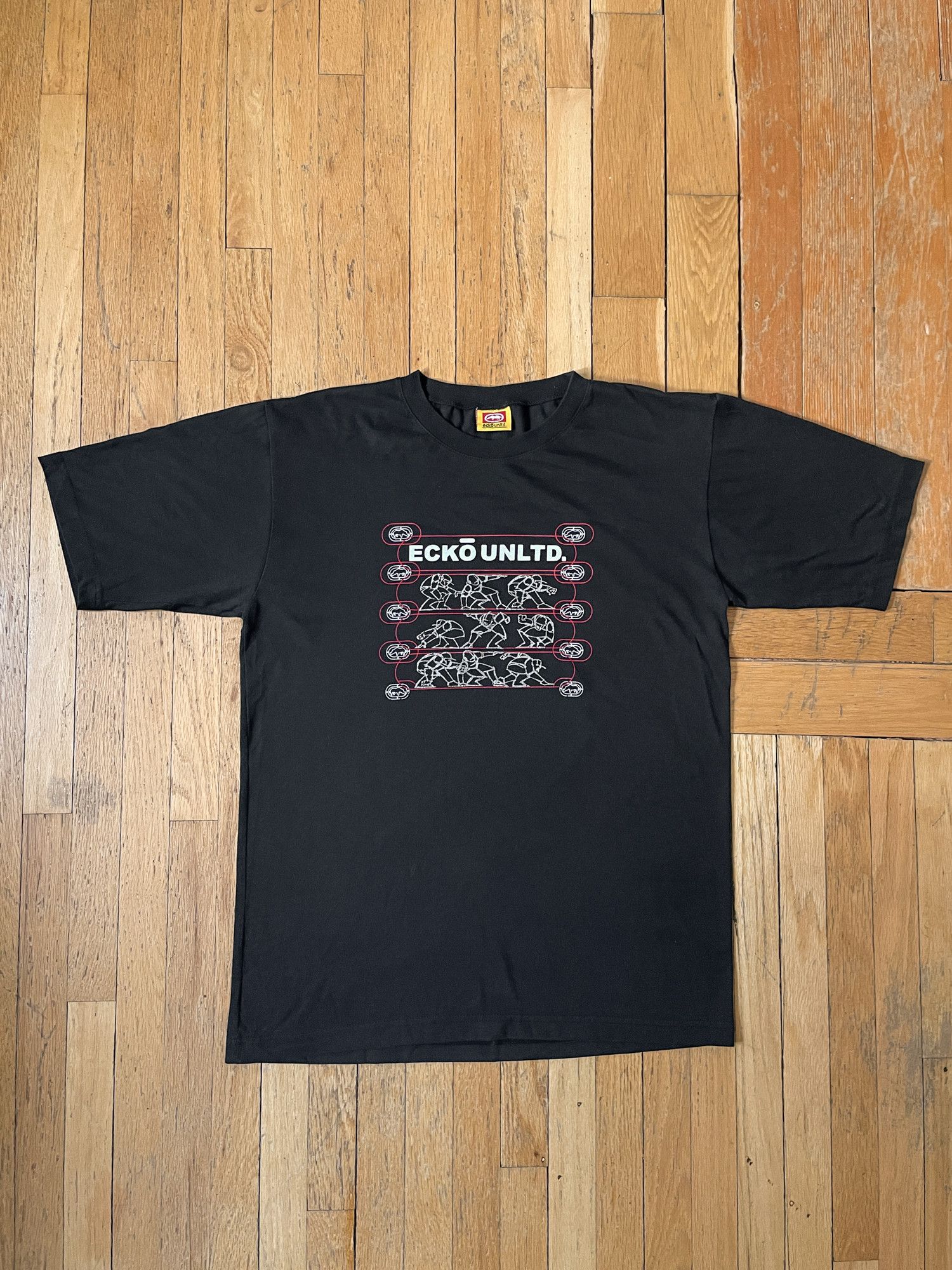 Ecko Unltd. × Vintage 90s Faded Hip Hop Ecko Unltd T-Shirt Size US L / EU 52-54 / 3 - 2 Thumbnail