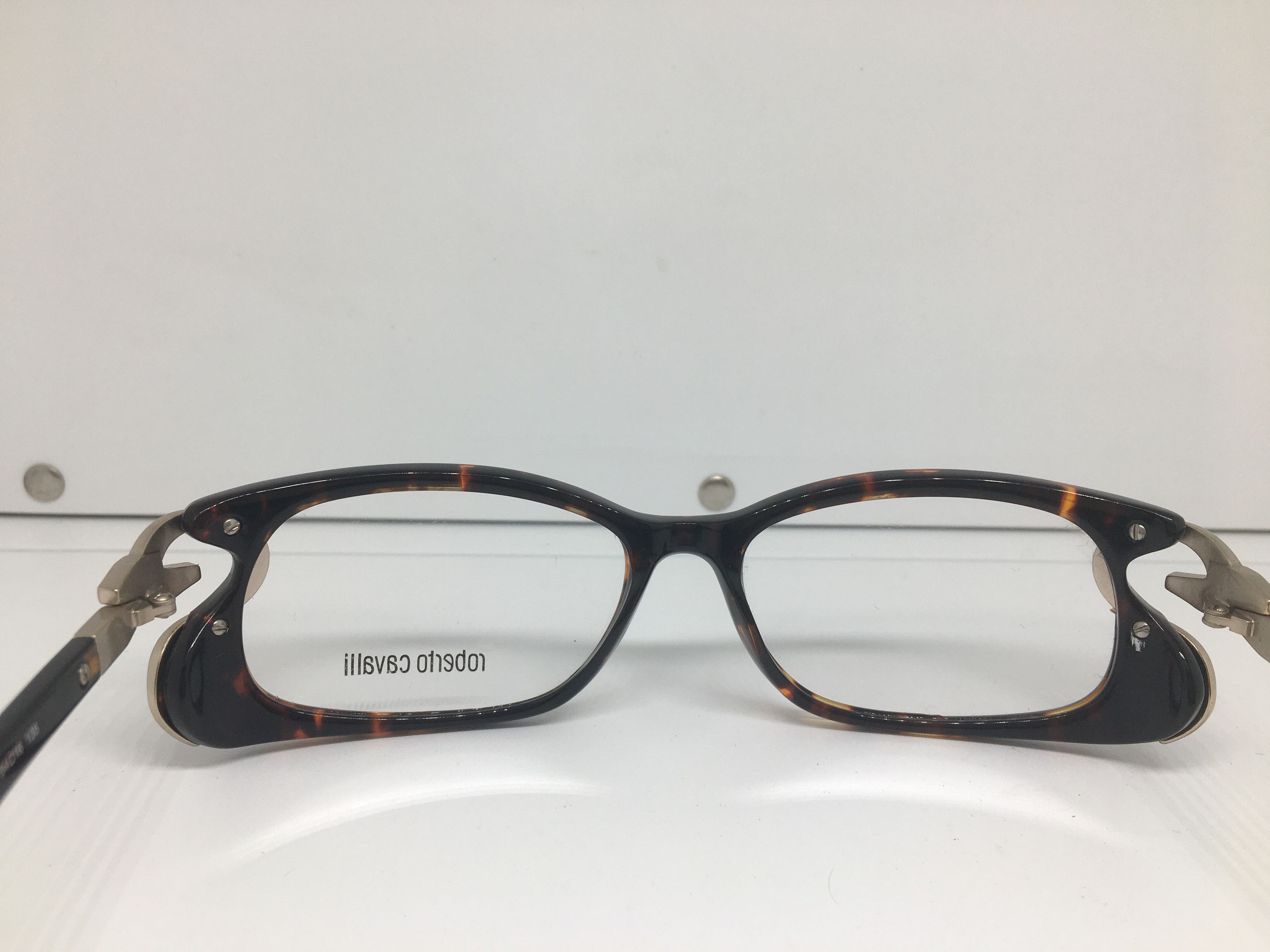Just Cavalli Just Cavalli Tortoise Acetate Eyeglasses Frame Size ONE SIZE - 5 Thumbnail