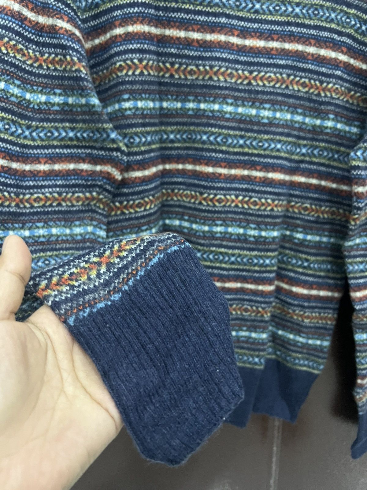 L.O.G.G. L.O.G.G HM Geometric Nordic Western Pullover Sweater Jumper Size US M / EU 48-50 / 2 - 4 Thumbnail