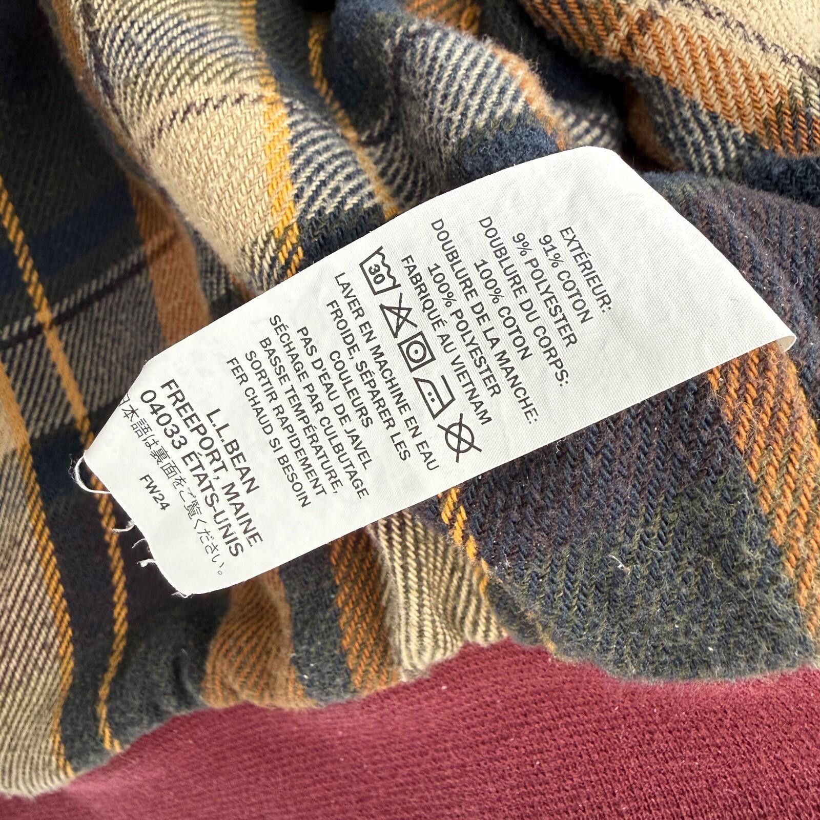 L.L. Bean L.L.Bean Katahdin Iron Works Hoodie Workwear Flannel Mens M Size US M / EU 48-50 / 2 - 6 Thumbnail