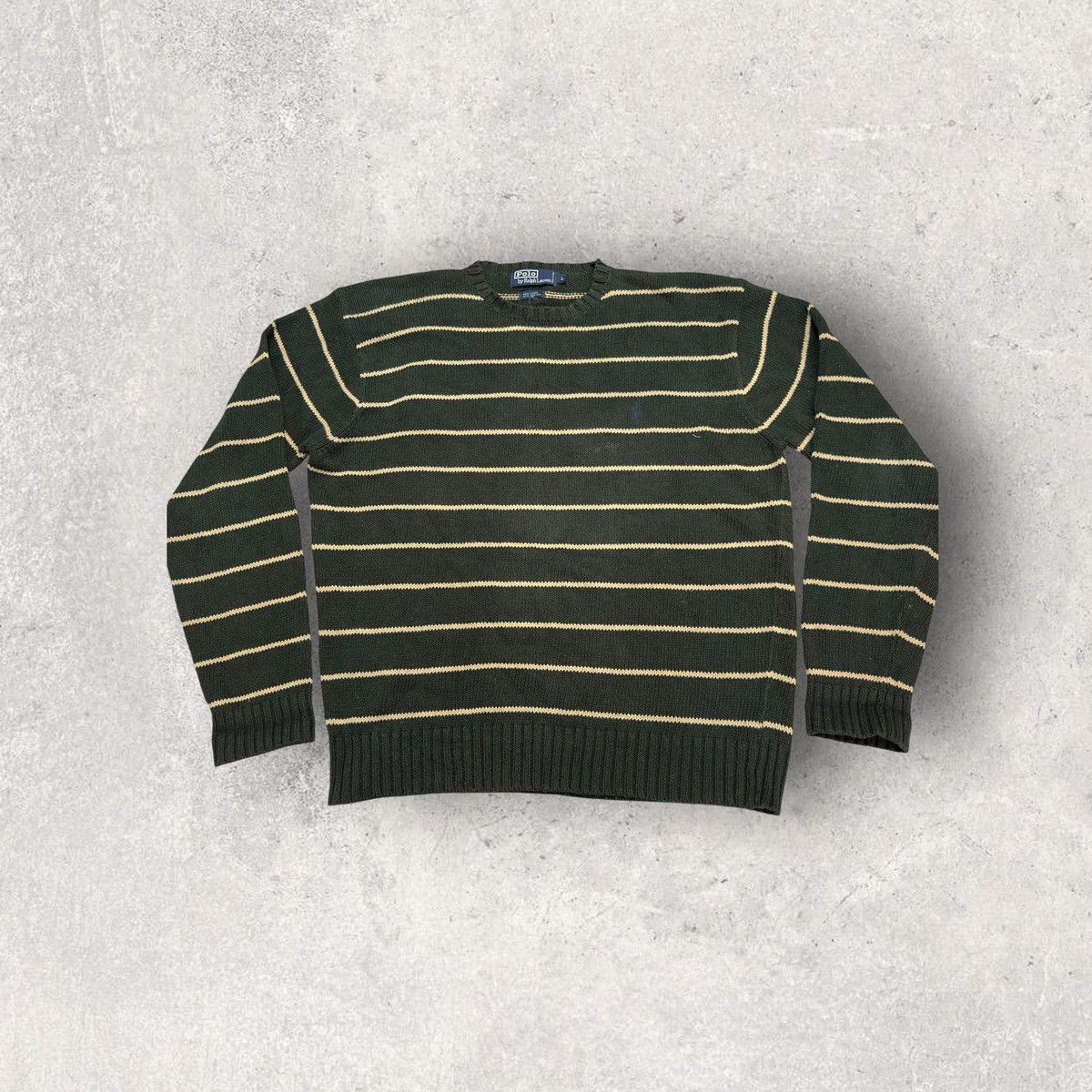 Polo Ralph Lauren × Vintage Vintage Polo linen sweater Size US L / EU 52-54 / 3 - 1 Thumbnail
