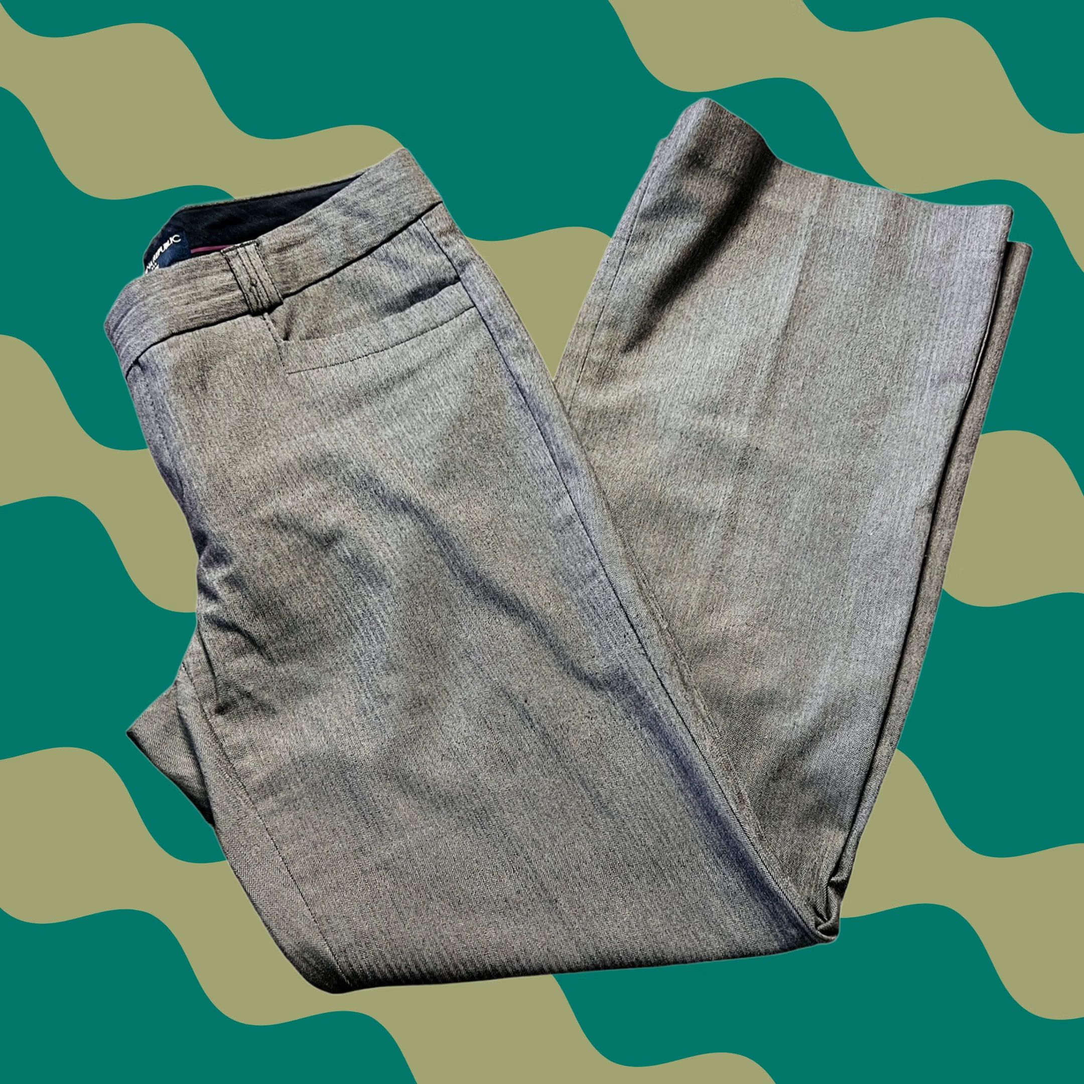 Banana Republic Banana Republic Gray Slacks 8P Petites Dress Pants Women Size ONE SIZE - 1 Thumbnail