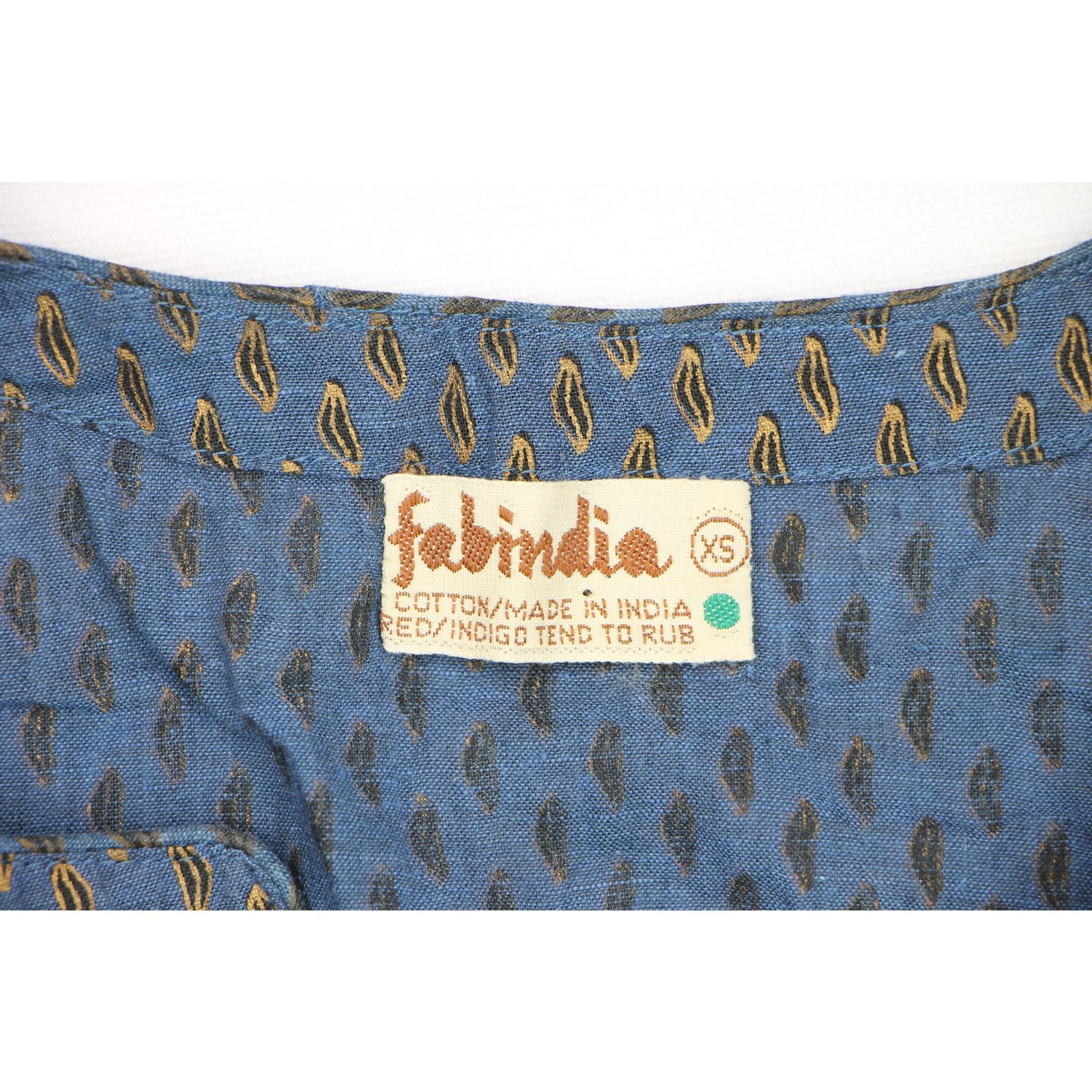 Vintage Vintage Fabindia Indigo Boho Kaftan Dress Size XS / US 0-2 / IT 36-38 - 6 Thumbnail