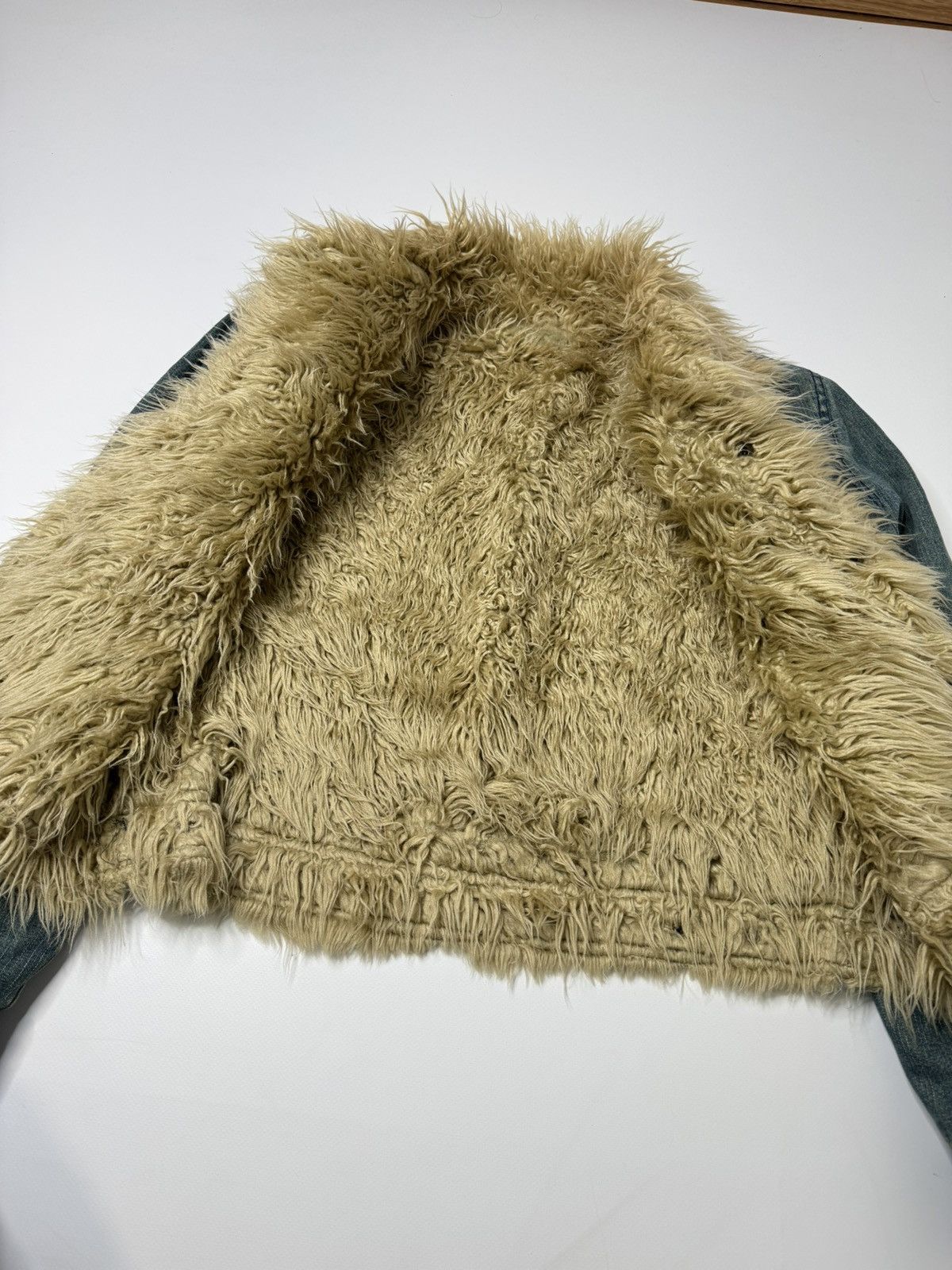 Vintage Vintage avant garde fur denim jacket if6was9 l.g.b. hysteric Size US S / EU 44-46 / 1 - 5 Thumbnail