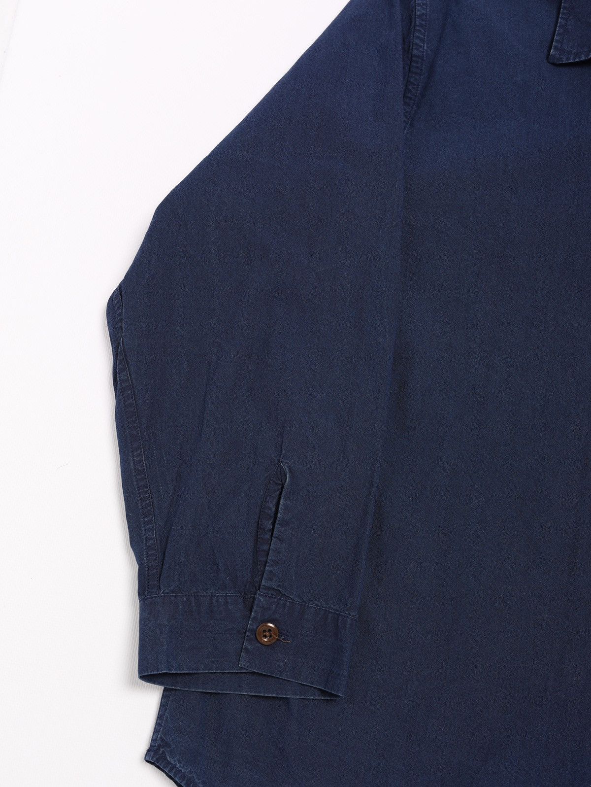 Margaret Howell MHL Margaret Howell Navy Blue Shirt Washed Cotton Denim Jean Size M / US 6-8 / IT 42-44 - 2 Thumbnail