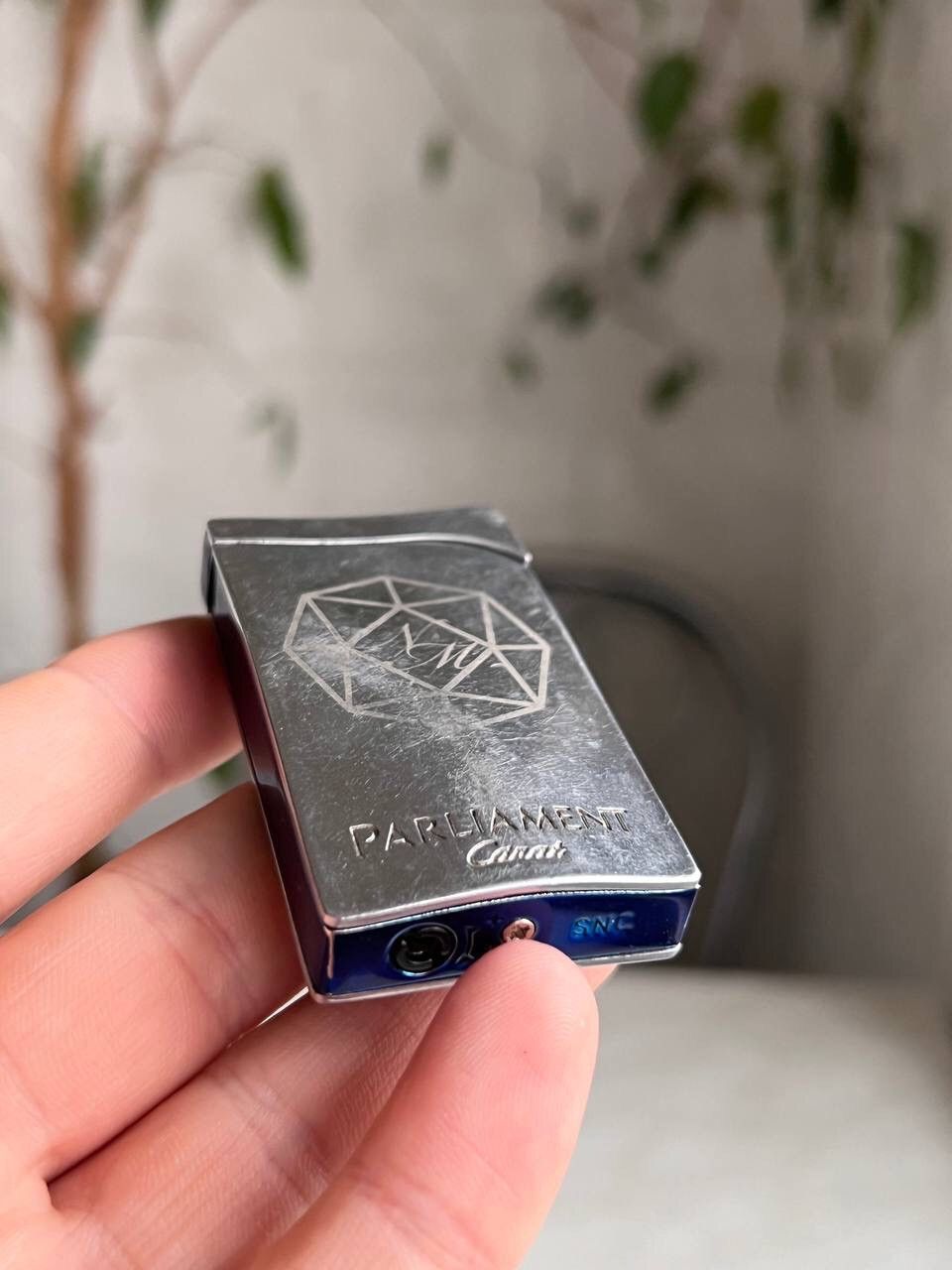 Japanese Brand × Vintage Y2K ELEGANCE PARLAMENT GEOMETRIC METAL HEAVY BIG LIGHTER Size ONE SIZE - 4 Thumbnail