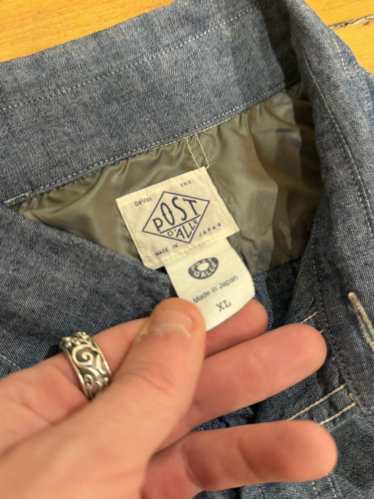 Post Overalls Post O’Alls 1201C-CC - No. 1 Shirt MV Classic Chambray Size US XL / EU 56 / 4 - 8 Thumbnail