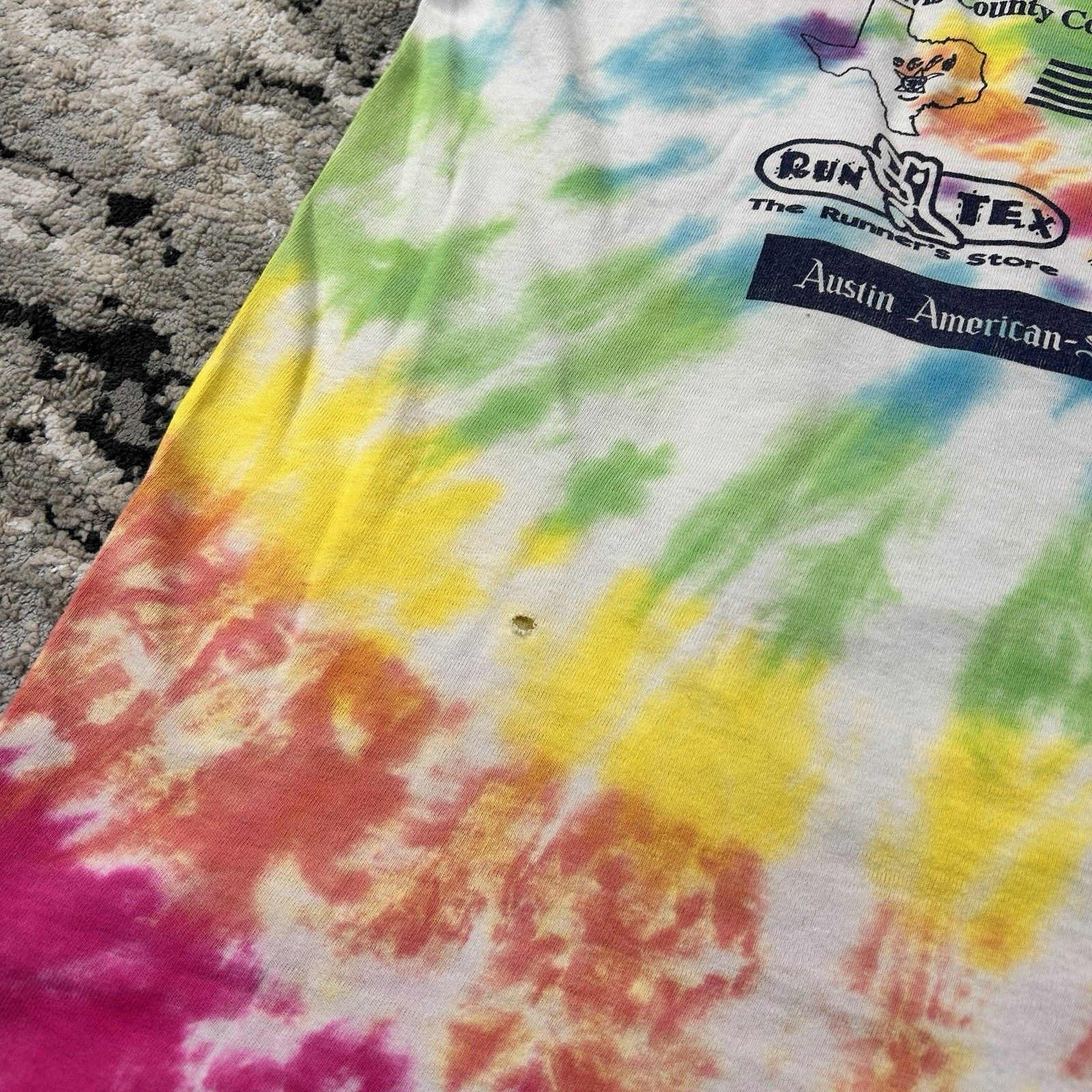 & Other Stories Vintage 1997 Sprint 5K Tie Dye Peace Sign T-Shirt USA Sz L Size US L / EU 52-54 / 3 - 7 Thumbnail
