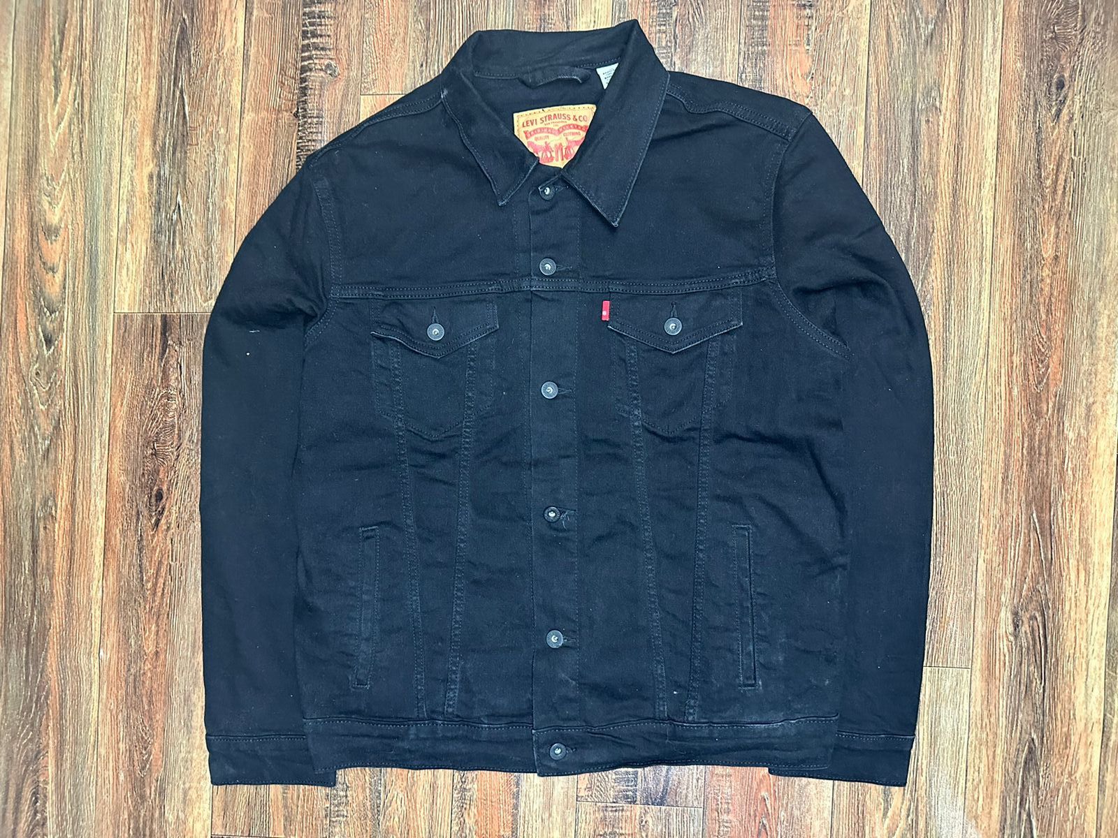 Levi's Levis denim jacket black Size US L / EU 52-54 / 3 - 1 Thumbnail