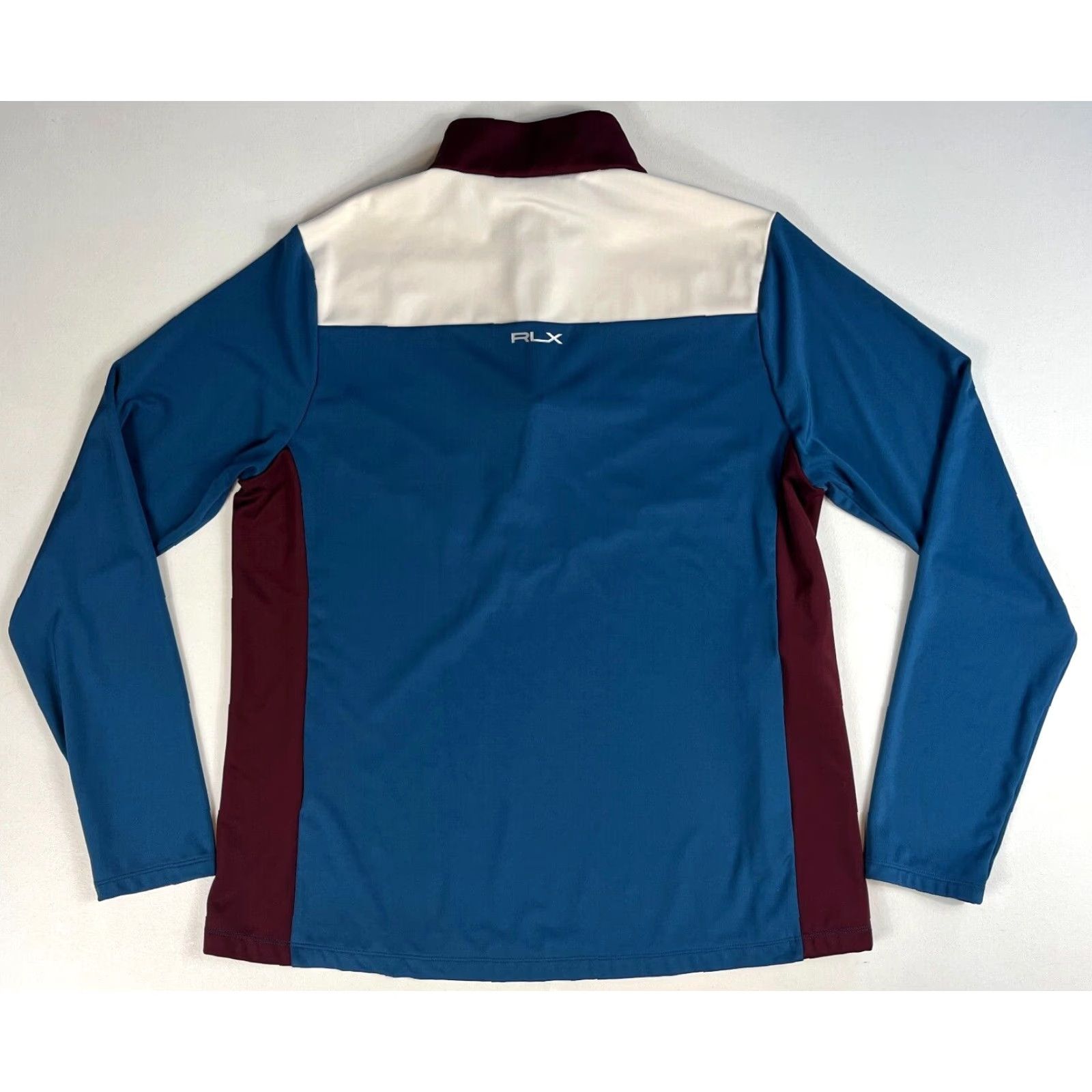 RLX Ralph Lauren RLX Ralph Lauren Women’s Power Stretch Indigo Blue Multi 1/4 Zip Pullover L Size L / US 10 / IT 46 - 7 Thumbnail