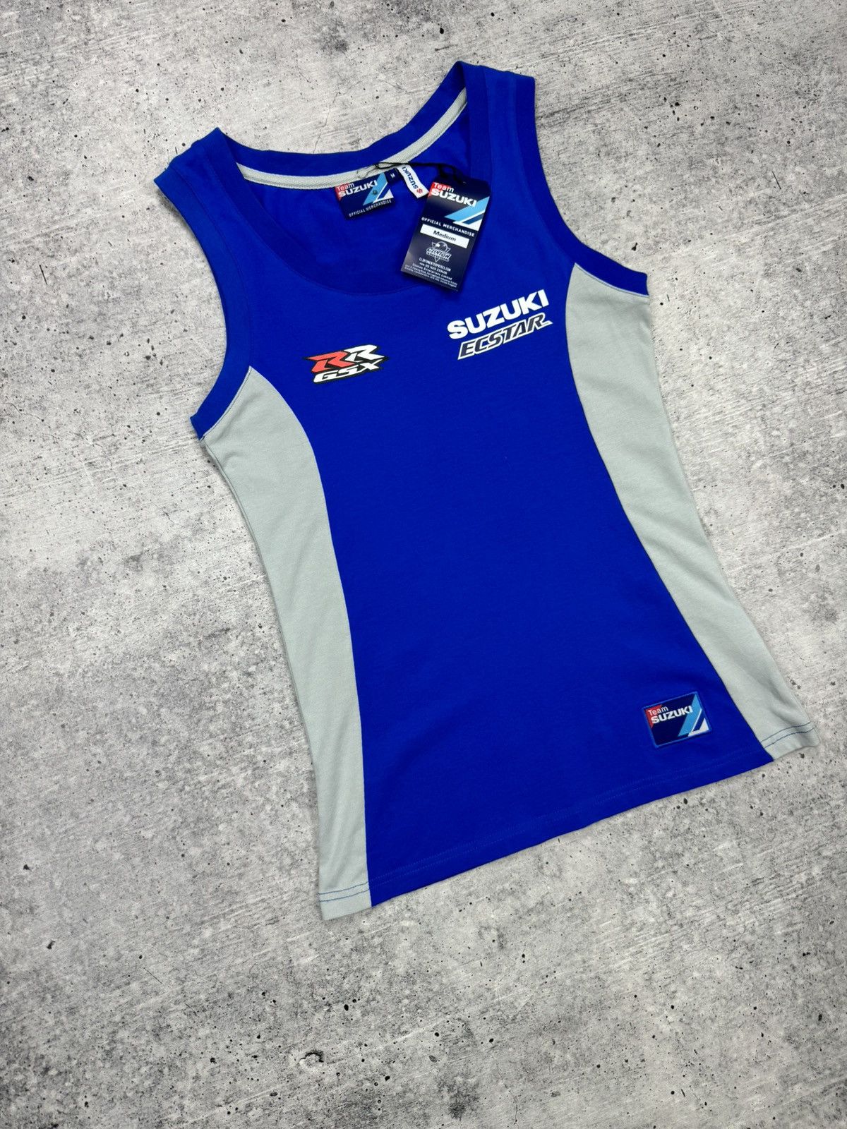 Designer Vintage 90’s Y2K Style Suzuki Tank Top Sleeveless T-Shirt Size US M / EU 48-50 / 2 - 2 Thumbnail