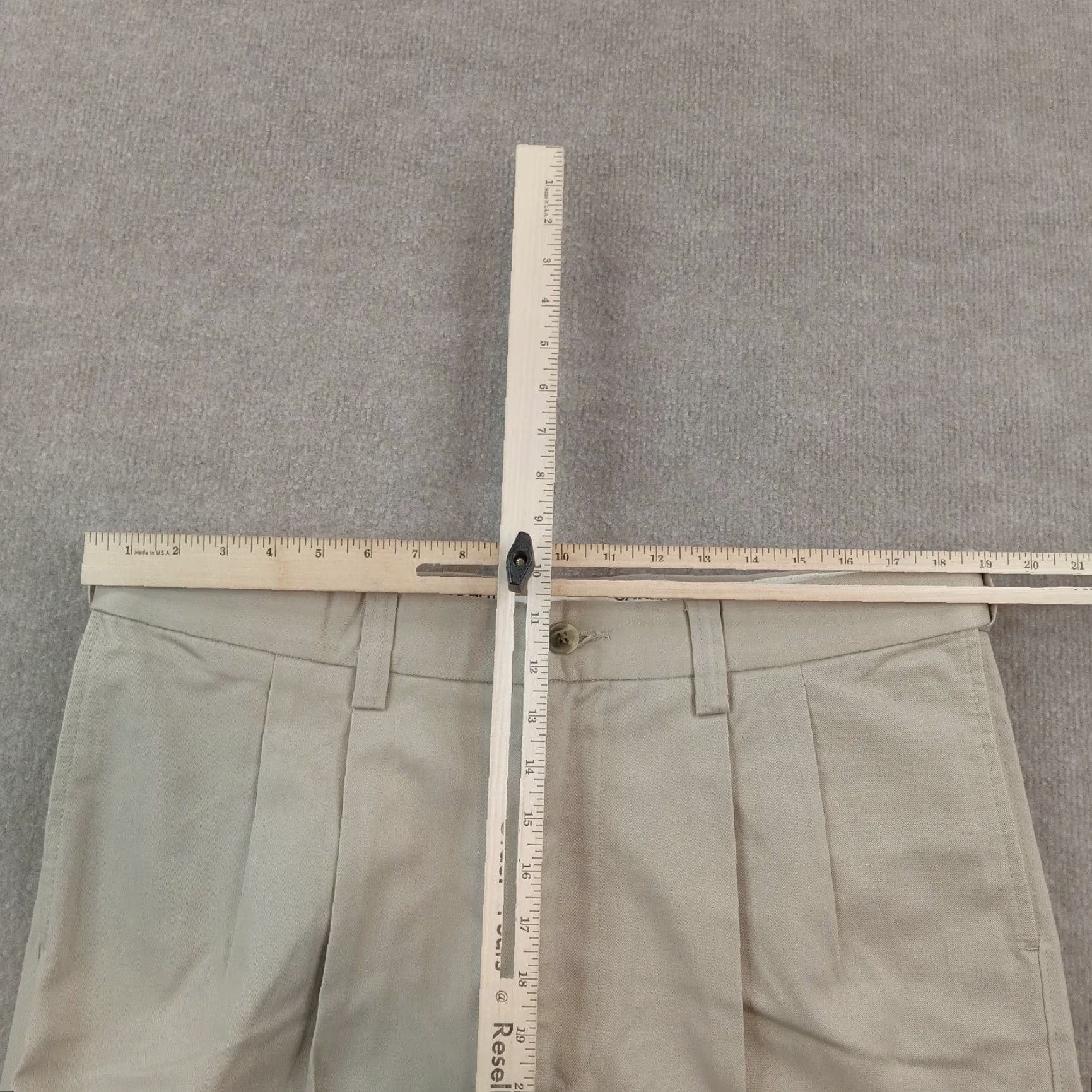 Vintage Oak Hill Mens Chino Pants 38x34 Beige Straight Leg Casual Cotton Size US 38 / EU 54 - 5 Thumbnail