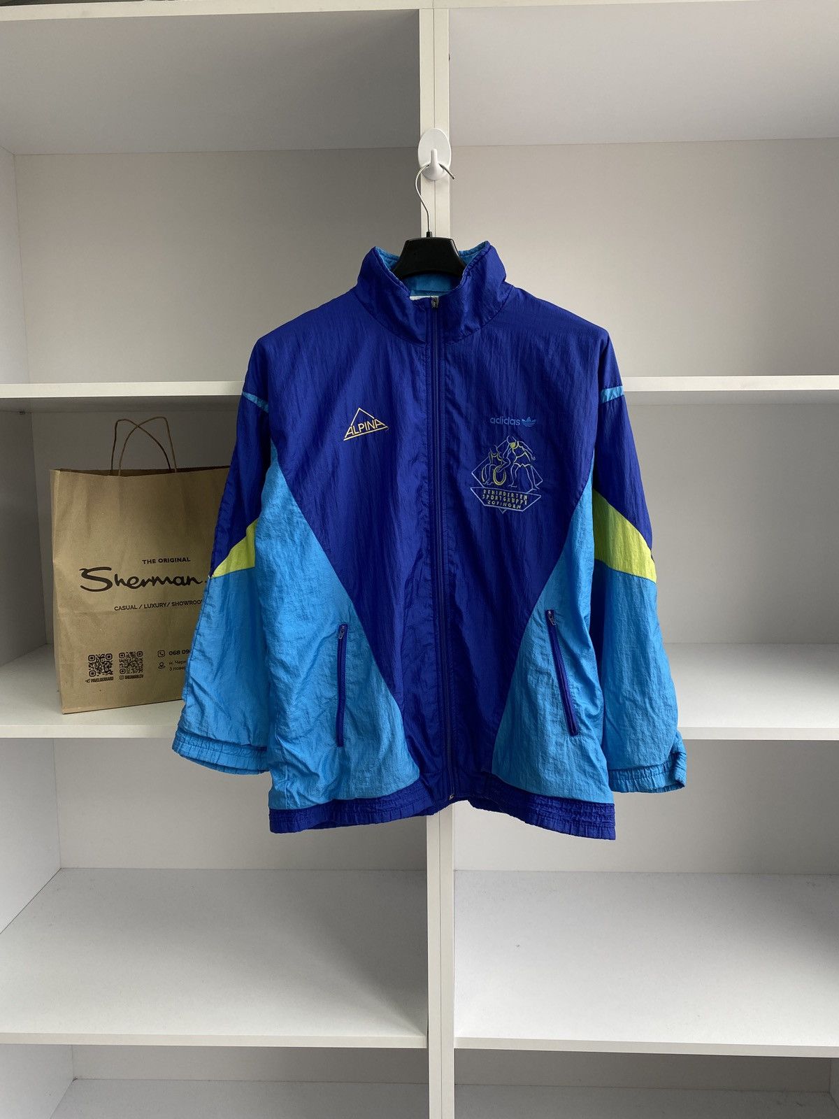 Adidas × Vintage Vintage 80's/90's Adidas ALPINA Full Tracksuit Blue Size US M / EU 48-50 / 2 - 2 Thumbnail