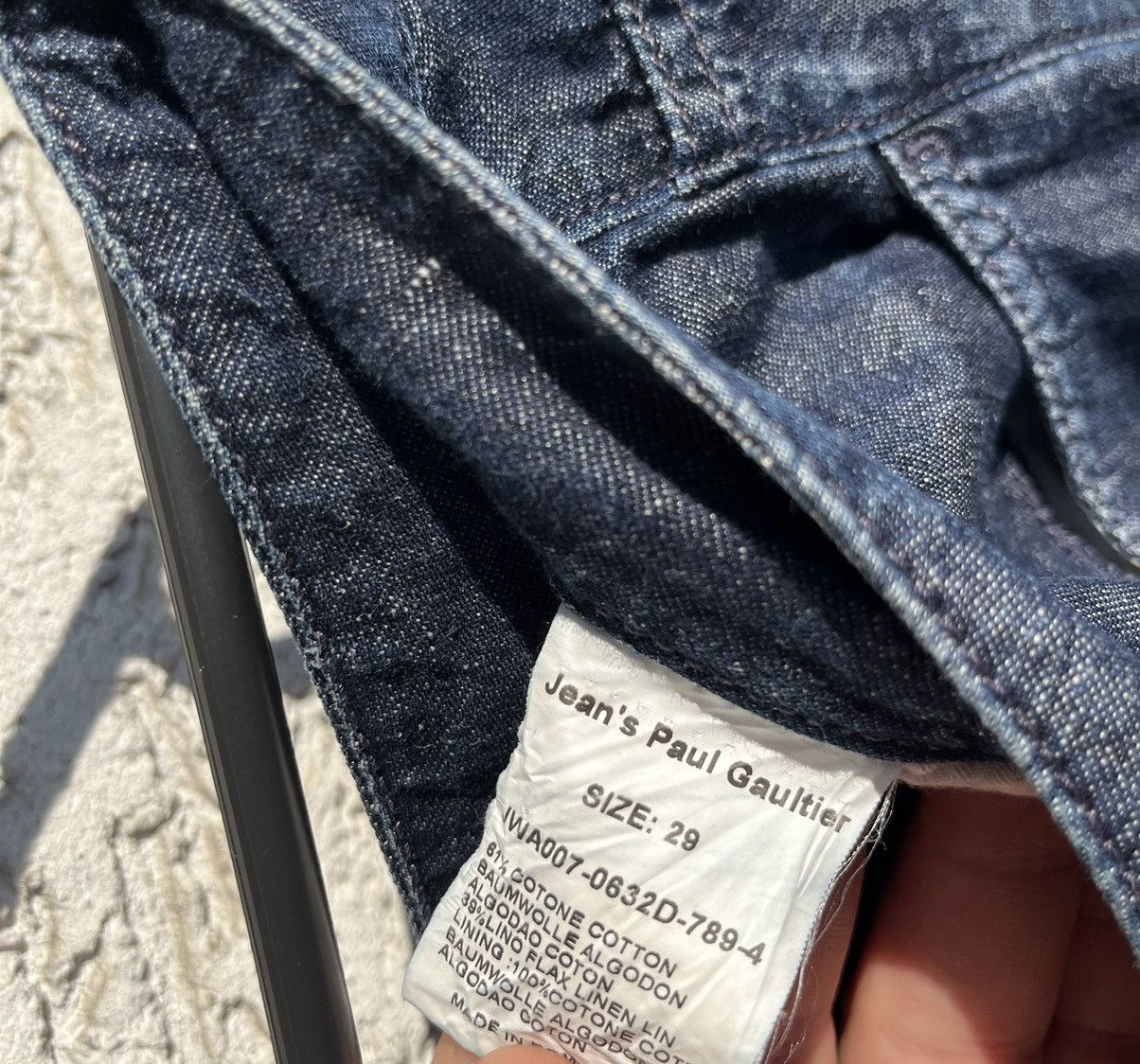 Jean Paul Gaultier × Vintage JPG jeans Size 29" - 4 Thumbnail
