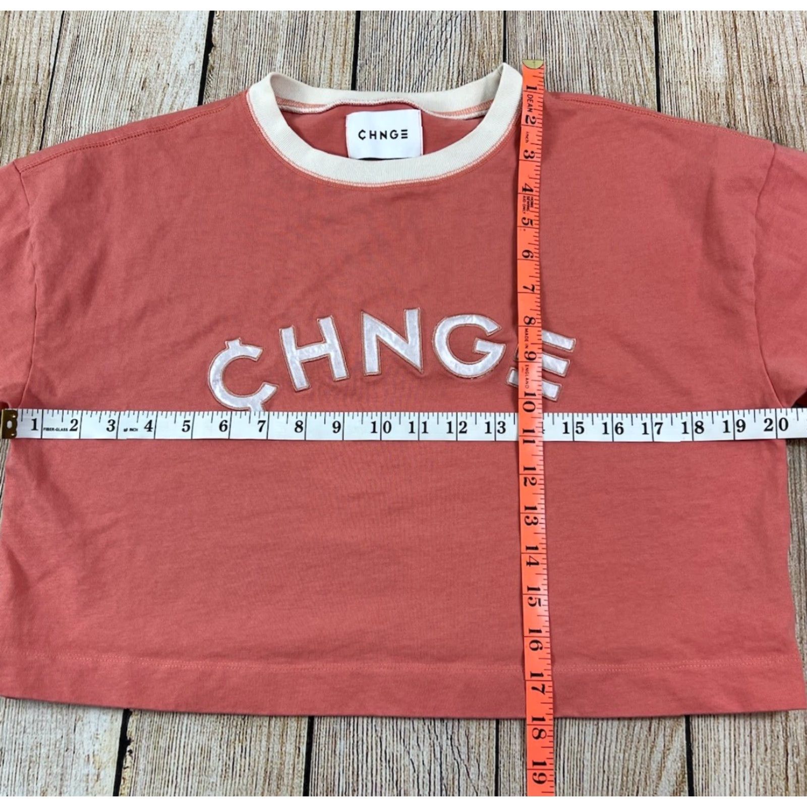 CHNGE CHNGE Crop Top Pink Shirt Organic Cotton Size S Cropped Short Sleeve T-Shirt Women Womens Pink Cotton Regular Size S Size S / US 4 / IT 40 - 6 Thumbnail