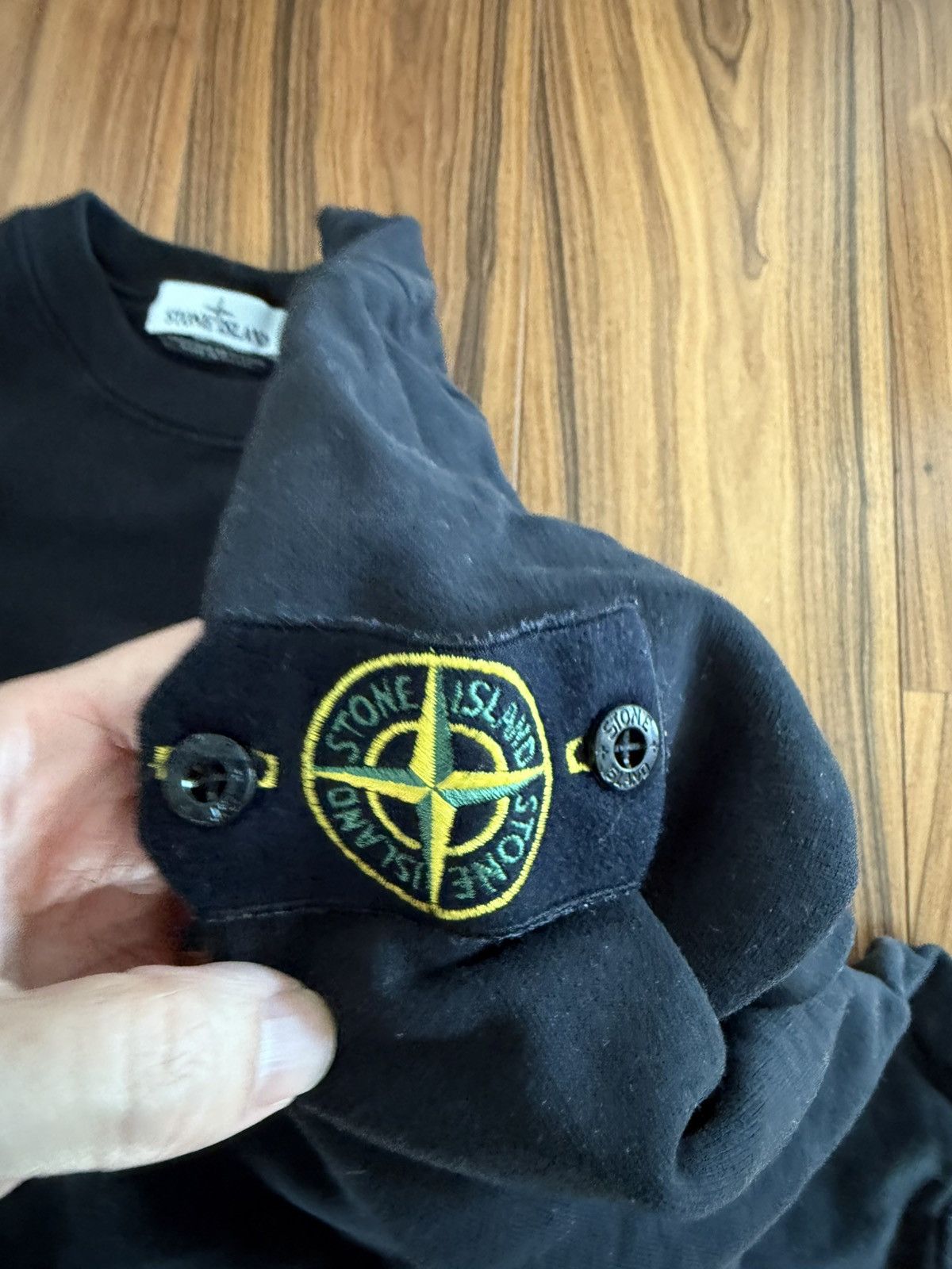 Stone Island Stone Island black cotton crew small Size US S / EU 44-46 / 1 - 3 Thumbnail