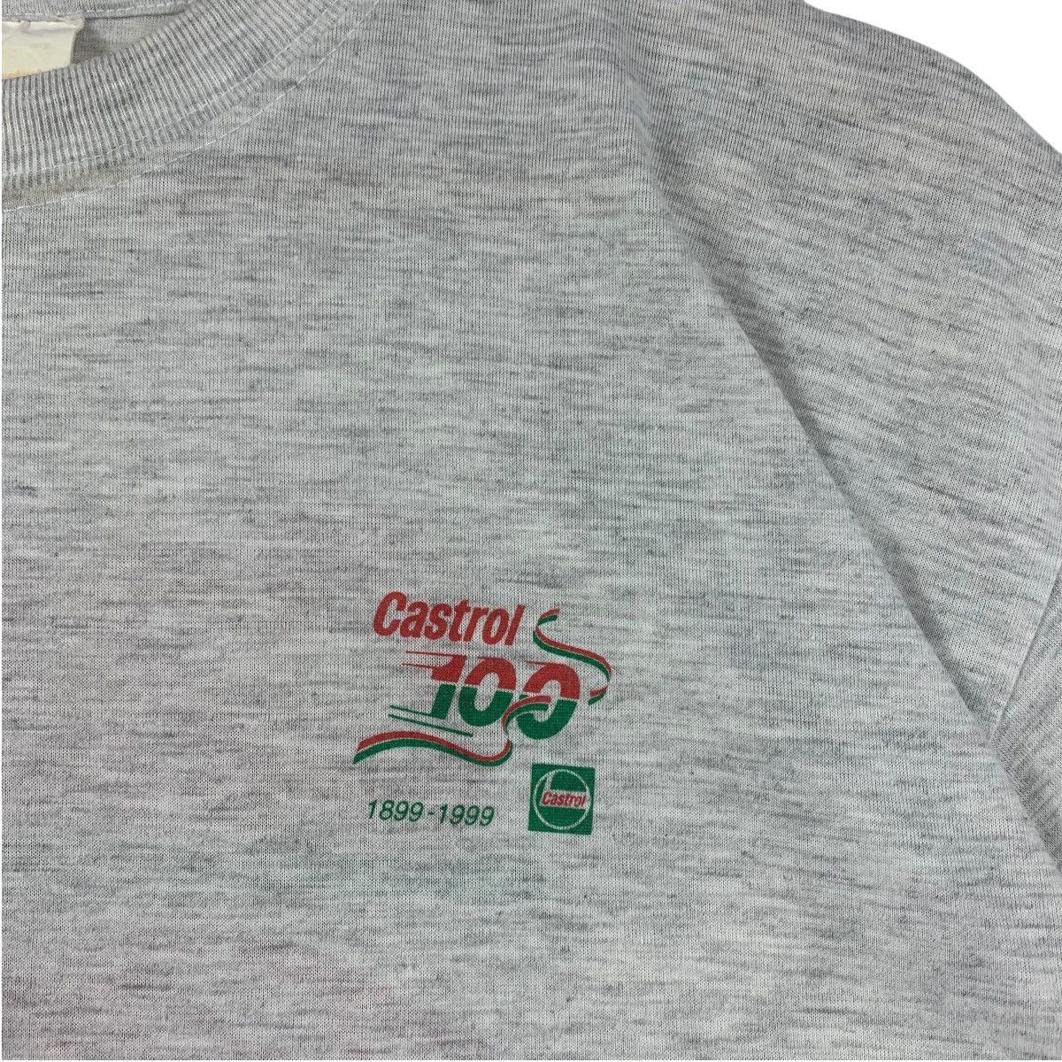 Japanese Brand Vintage CASTROL racing Grey tee Size US M / EU 48-50 / 2 - 9 Thumbnail