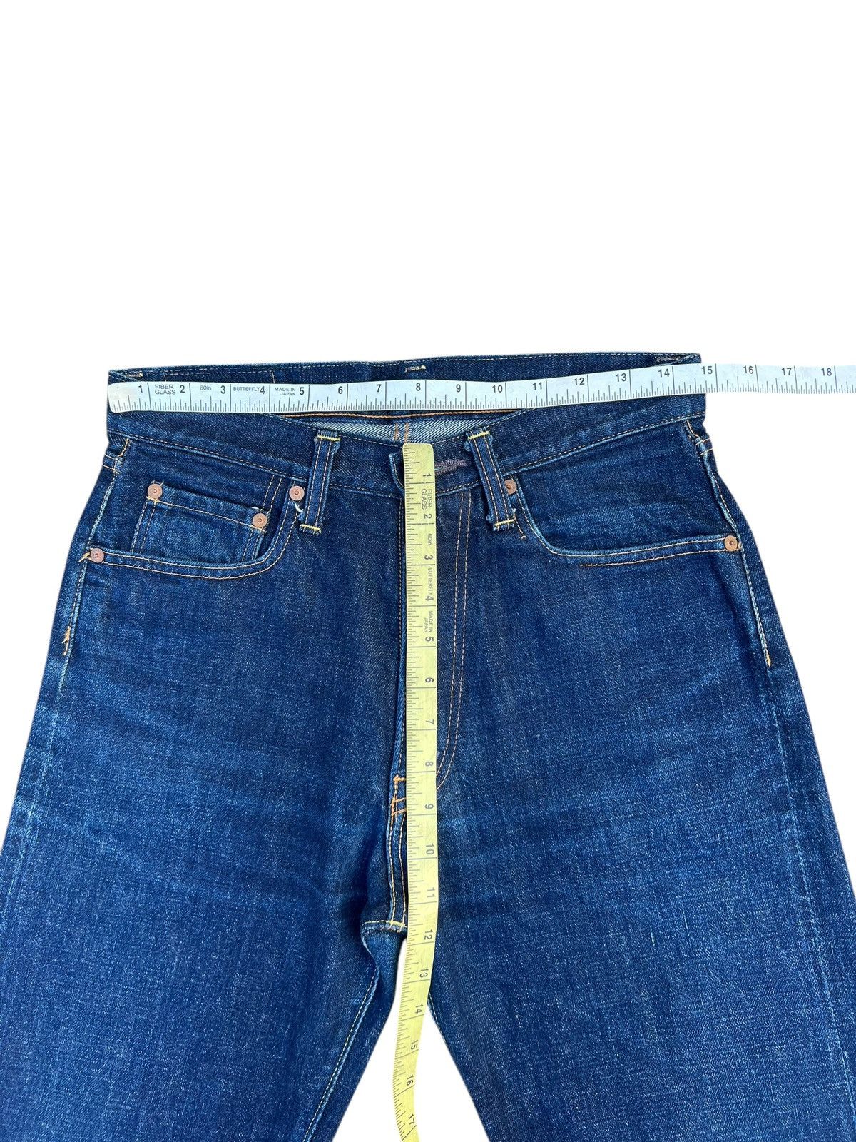 Denime × Japanese Brand Vintage DENIME Japan Fade Denim Selvedge Jeans Size US 29 - 2 Thumbnail