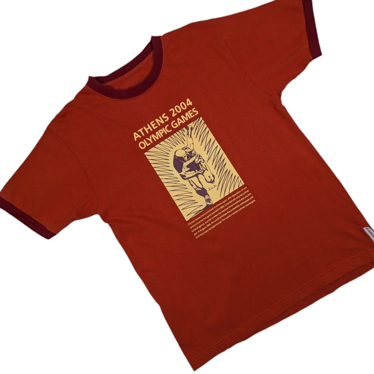 Japanese Brand ATHENS 2004 Olympics Games T-Shirt McDonalds Junichi Inoue Size US M / EU 48-50 / 2 - 3 Thumbnail