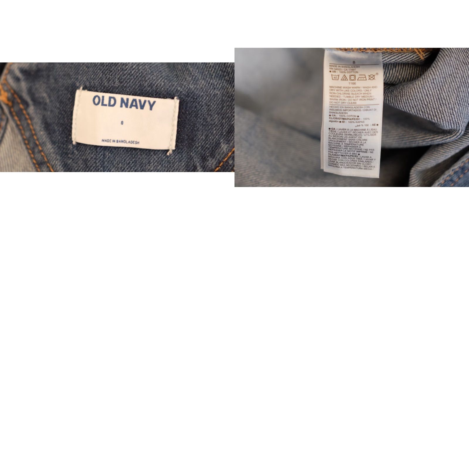 Old Navy Nwot! Old Navy Overalls Blue Denim 100% Cotton Women's 8 Jumpsuit Size 30" / US 8 / IT 44 - 9 Thumbnail