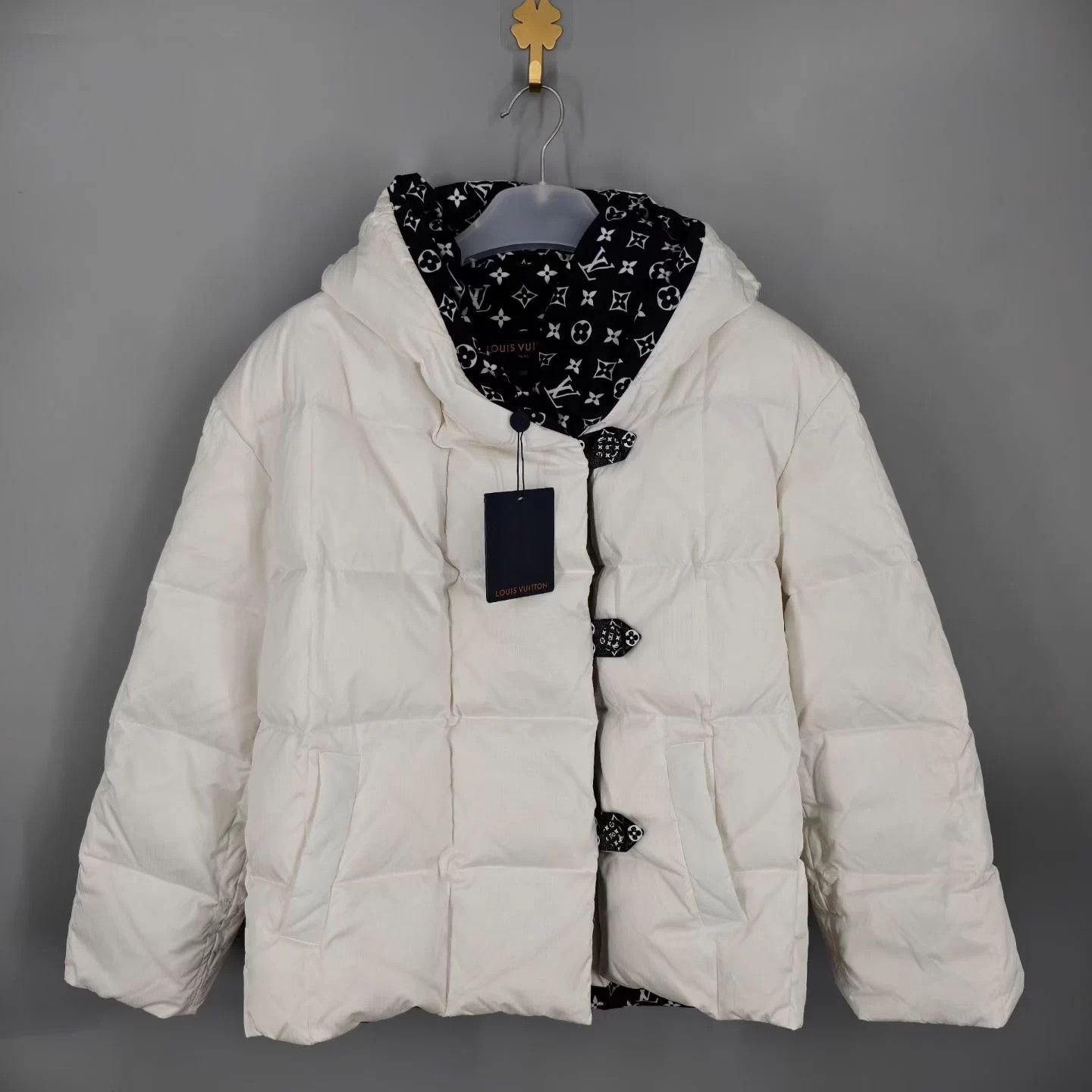 Louis Vuitton Louis Vuitton Monogram Down Jacket - Black/White Size XS / US 0-2 / IT 36-38 - 1 Thumbnail