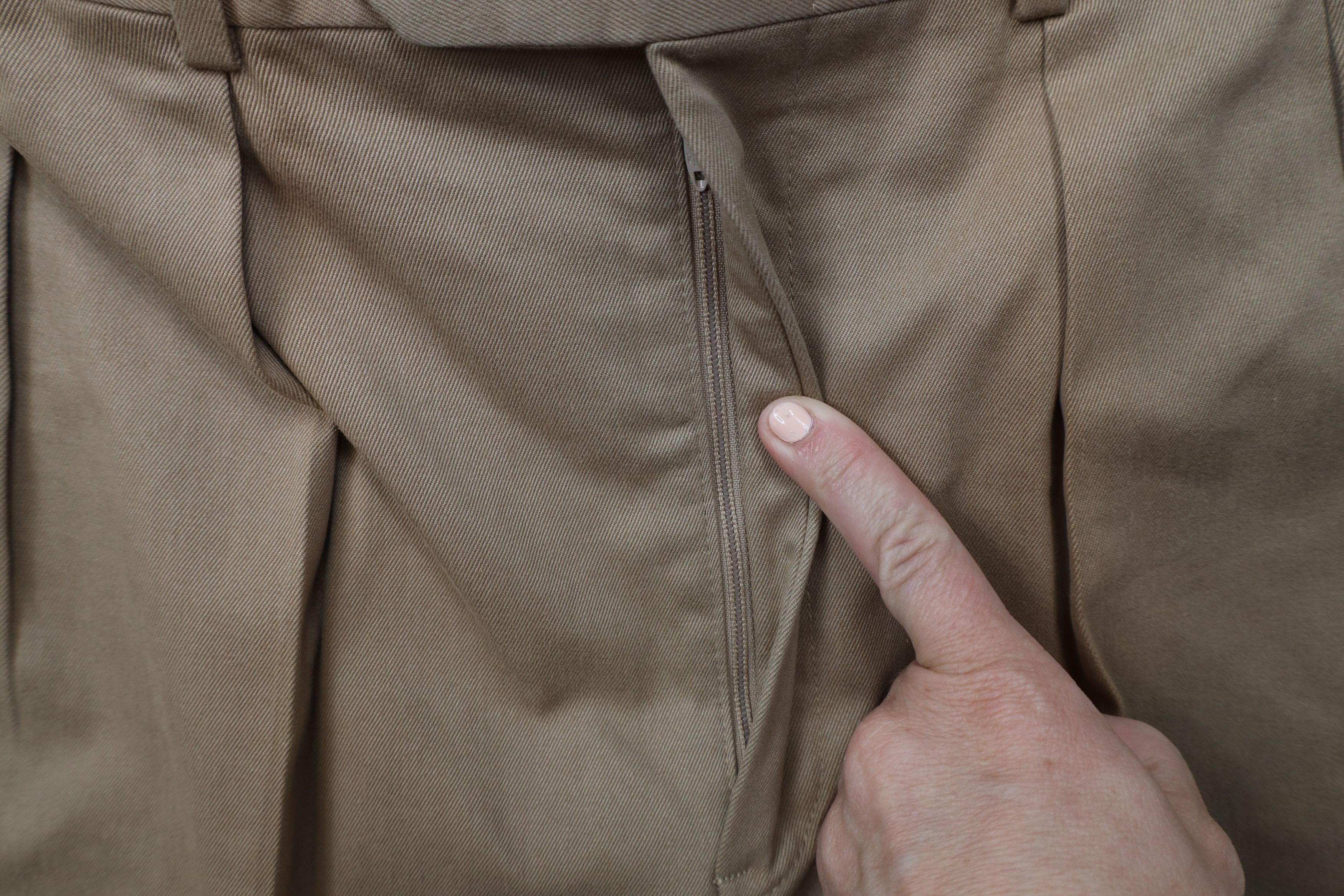 Lands' End × Vintage Vintage 70s Lands End Heavy Wide Leg Chino Pants Beige USA Size US 36 / EU 52 - 8 Thumbnail