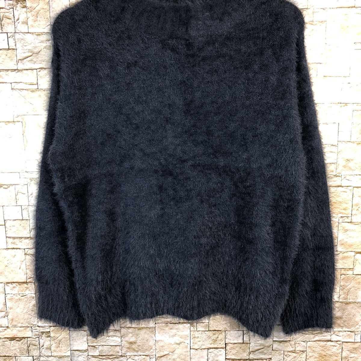 Homespun Knitwear Earth Music& Econology Shag Shaggy Fur Mohair Knitwear #A490 Size S / US 4 / IT 40 - 3 Thumbnail