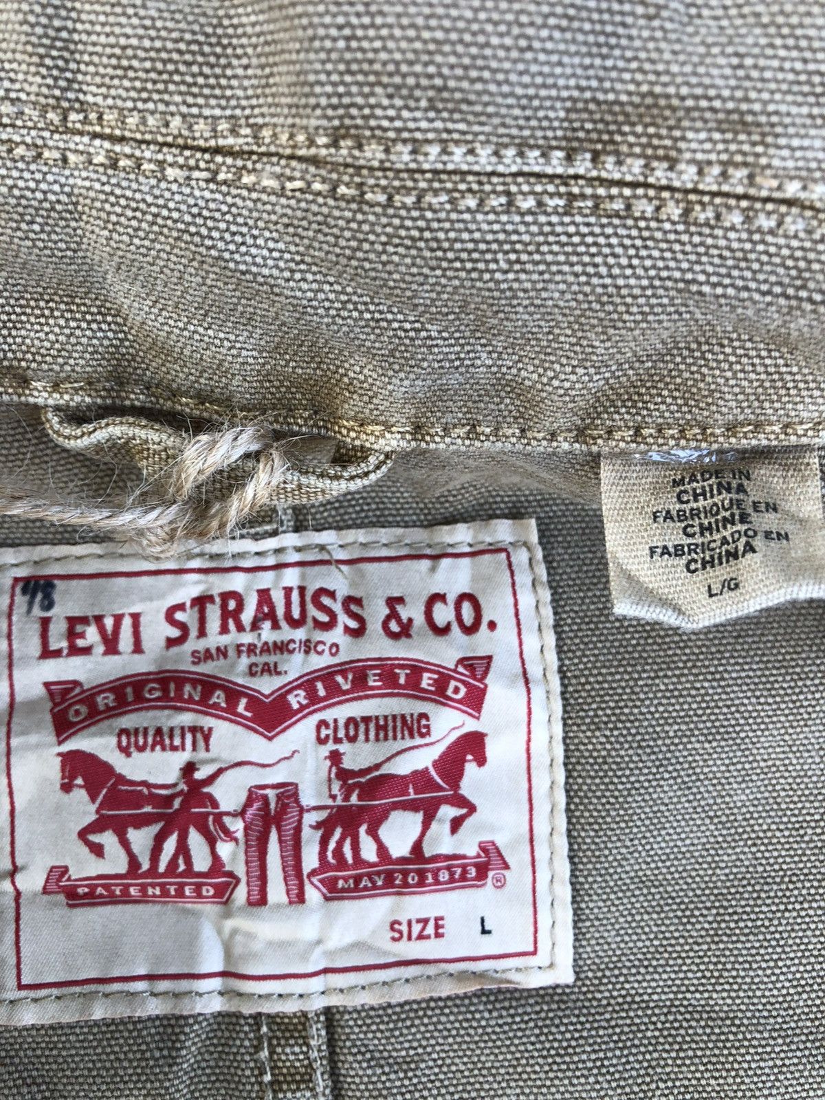 Levi's Vintage Clothing Levi’s Chore Jacket Distressed Denim Size US L / EU 52-54 / 3 - 12 Thumbnail
