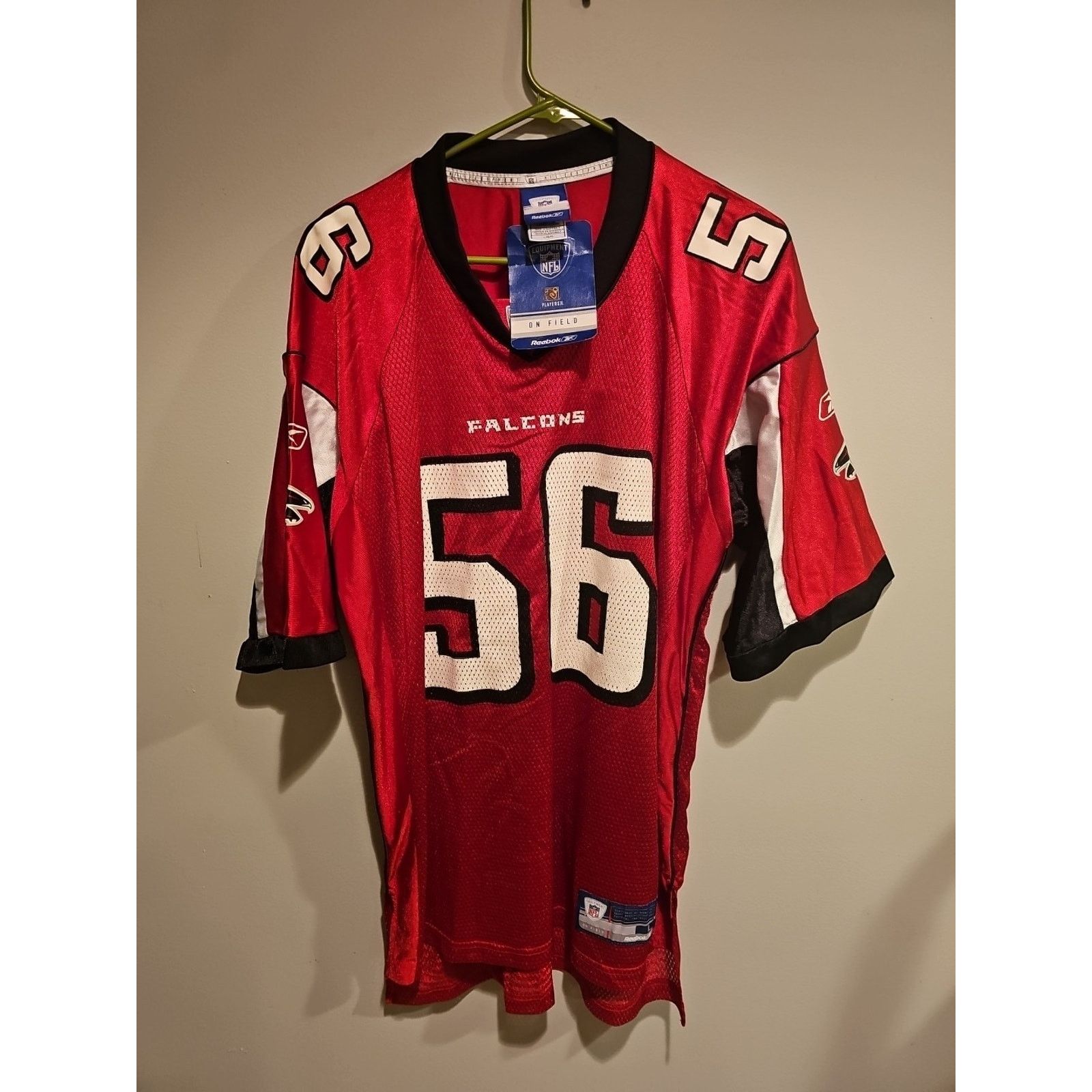 Reebok Atlanta Flacons Keith Brooking #56 Reebok Jersey Size L NWT Size US L / EU 52-54 / 3 - 1 Thumbnail