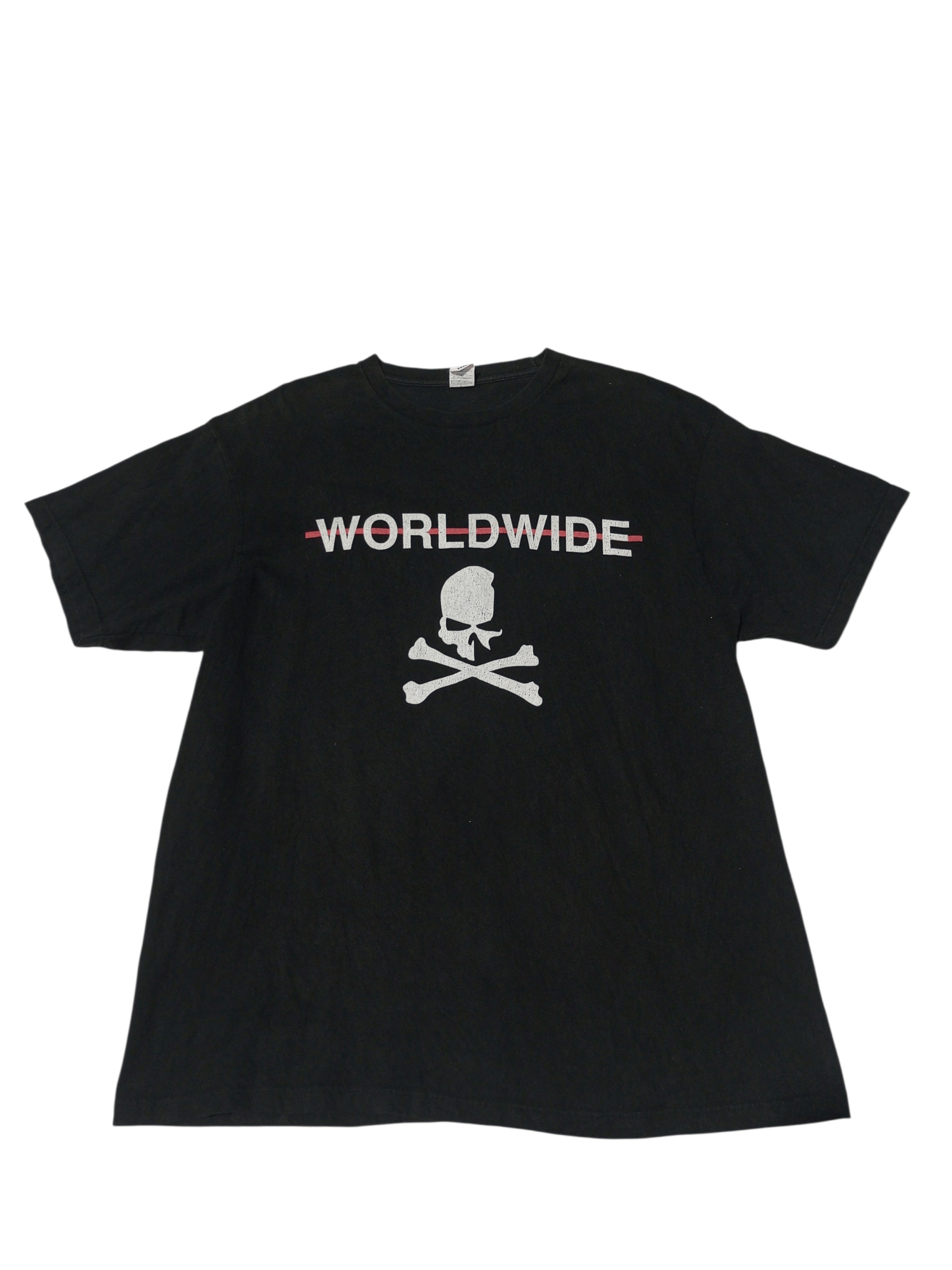 20471120 Vintage world wide skull by printstar t shirt Size US XXL / EU 58 / 5 - 1 Thumbnail