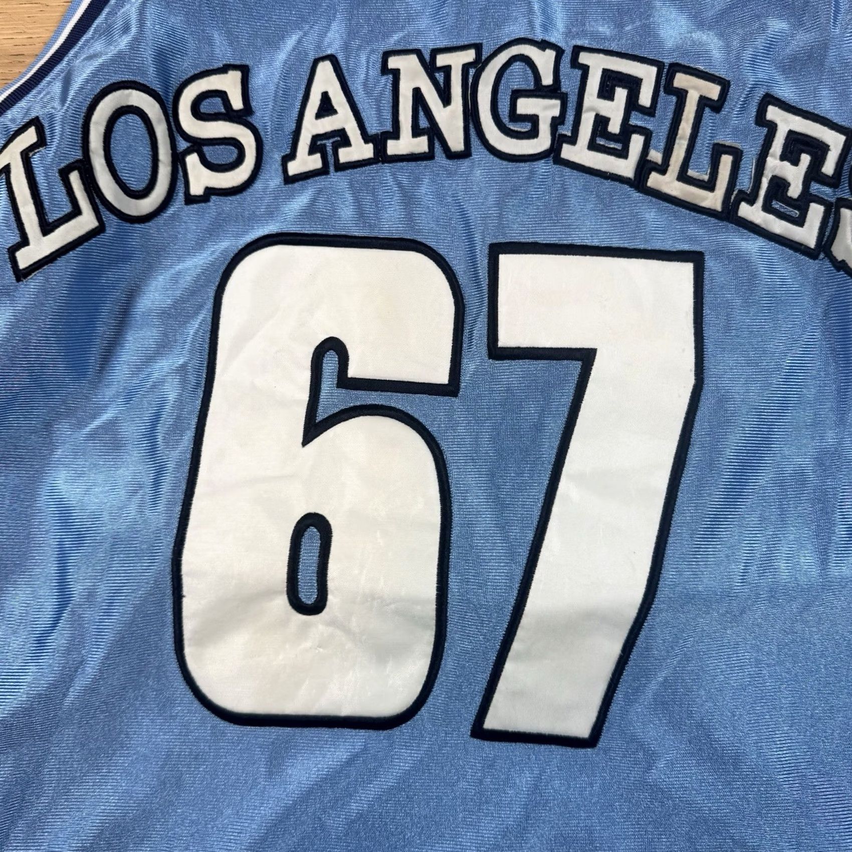Vintage VINTAGE Kenpo Basketball Jersey Tank Mens Small Los Angeles #67 Powder Blue Blue Size US S / EU 44-46 / 1 - 4 Thumbnail