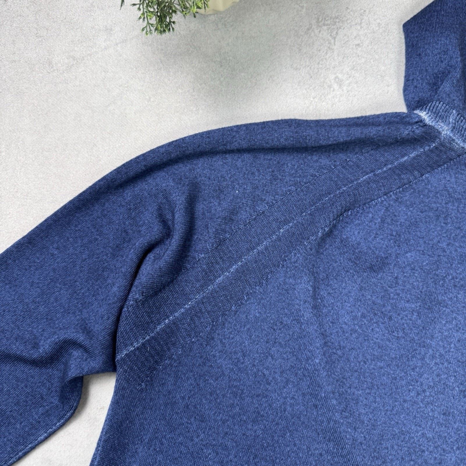 Aspesi Aspesi Men Wool Merino Sweater Hooded Blue Size 48 Size US M / EU 48-50 / 2 - 15 Thumbnail